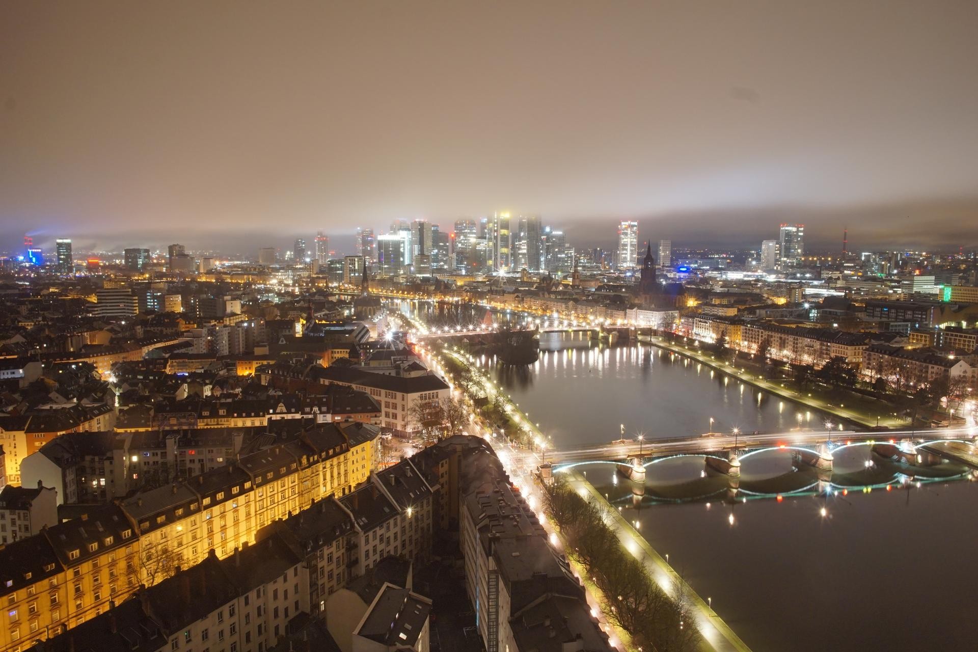 Archiv Foto Webcam Panoramablick auf die Skyline Frankfurt