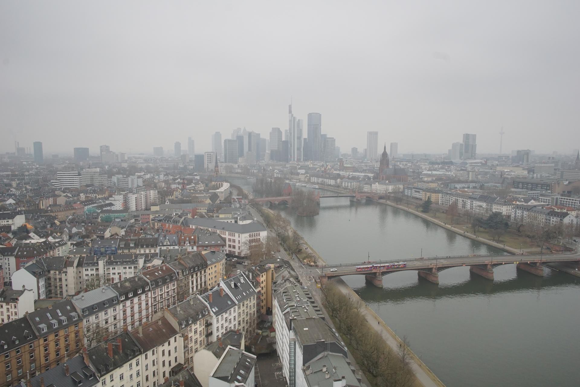 Archiv Foto Webcam Panoramablick auf die Skyline Frankfurt
