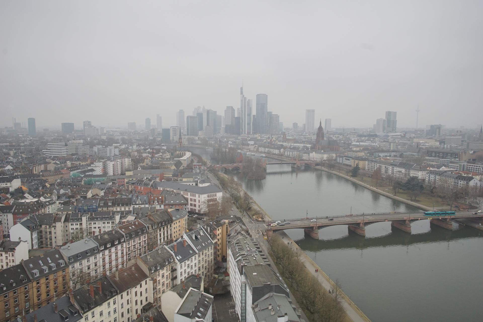 Archiv Foto Webcam Panoramablick auf die Skyline Frankfurt