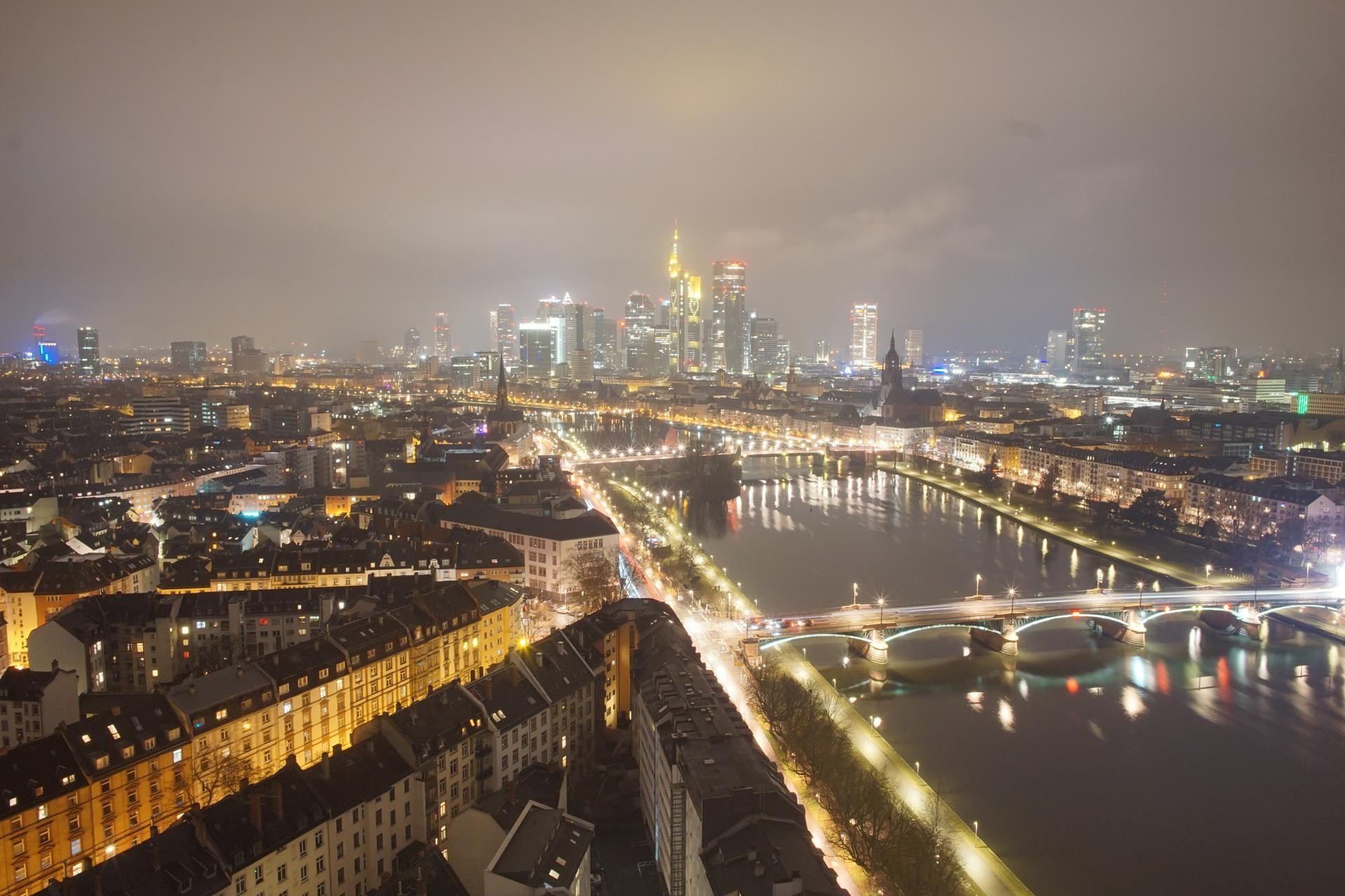 Archiv Foto Webcam Panoramablick auf die Skyline Frankfurt