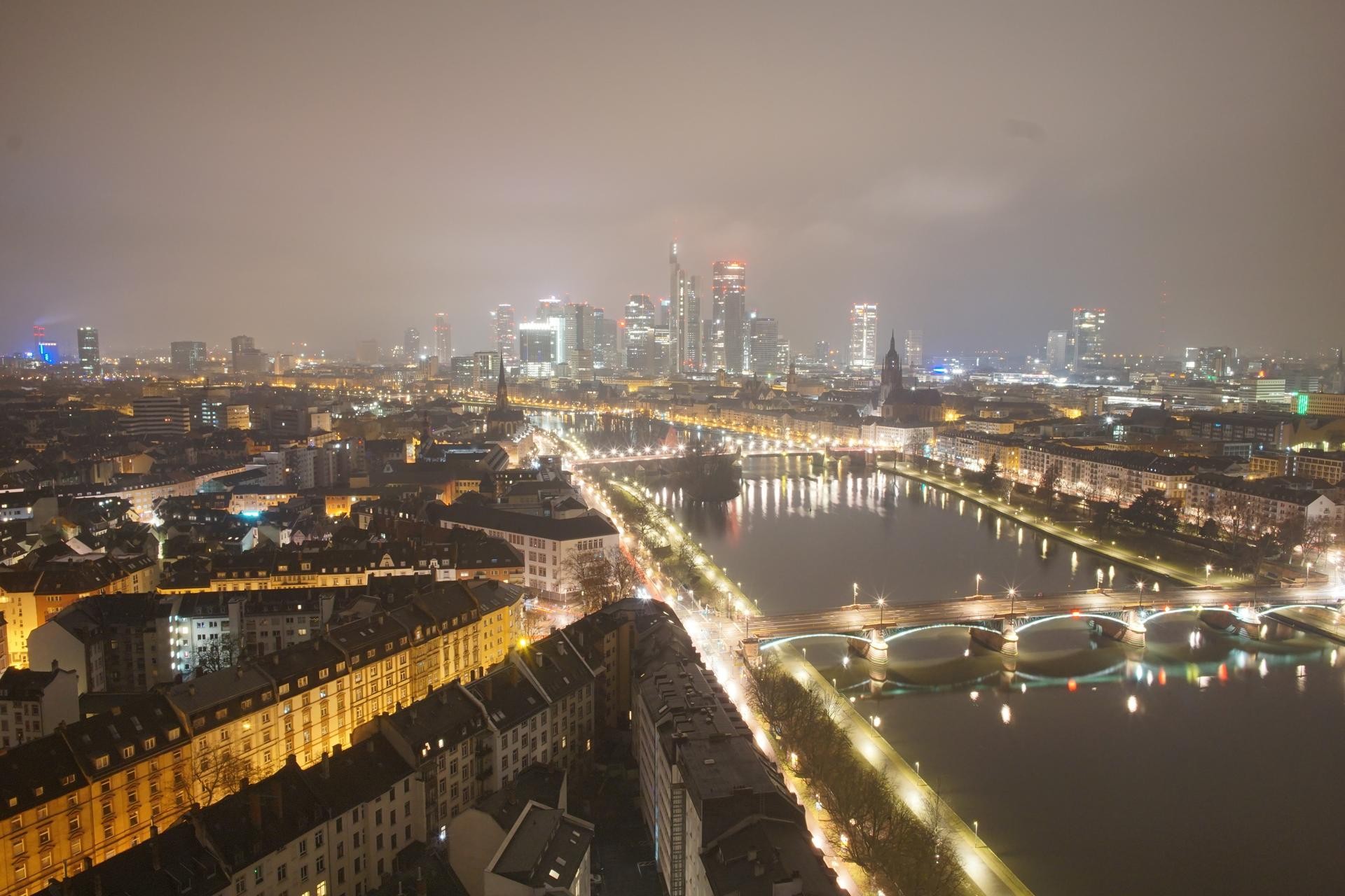 Archiv Foto Webcam Panoramablick auf die Skyline Frankfurt