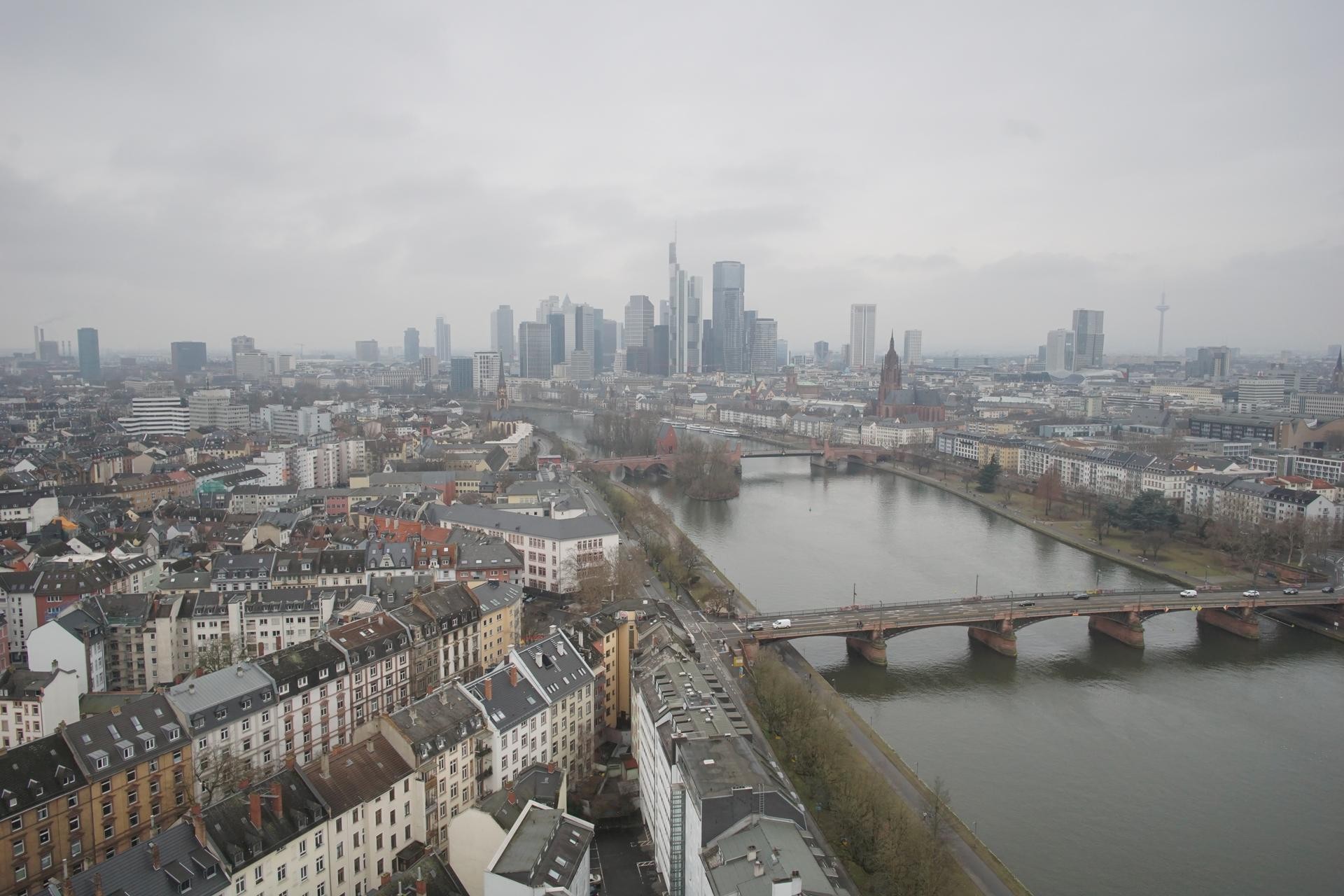 Archiv Foto Webcam Panoramablick auf die Skyline Frankfurt