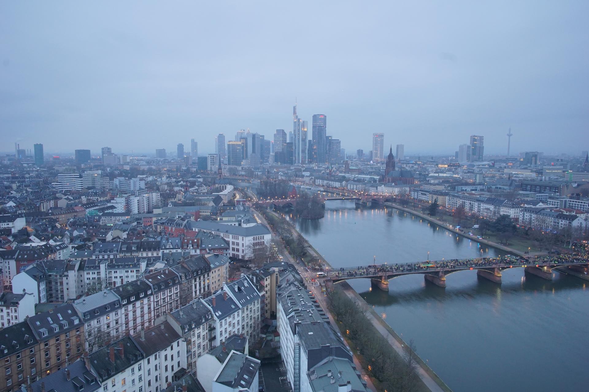 Archiv Foto Webcam Panoramablick auf die Skyline Frankfurt