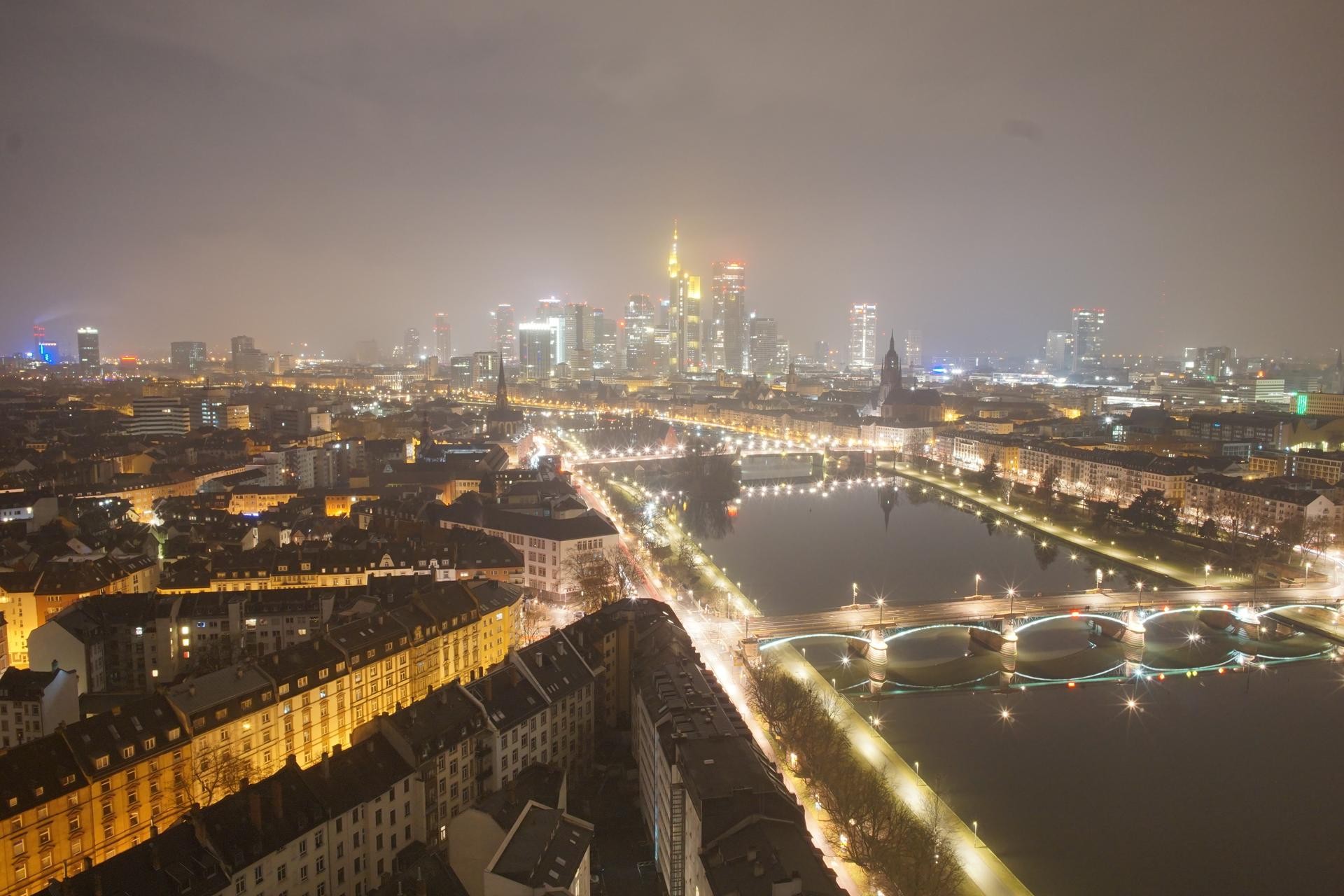Archiv Foto Webcam Panoramablick auf die Skyline Frankfurt
