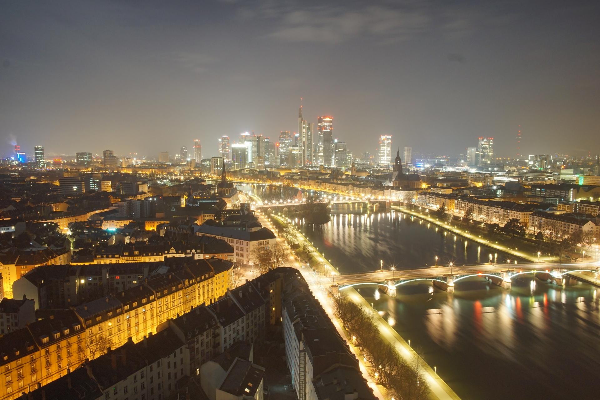Archiv Foto Webcam Panoramablick auf die Skyline Frankfurt