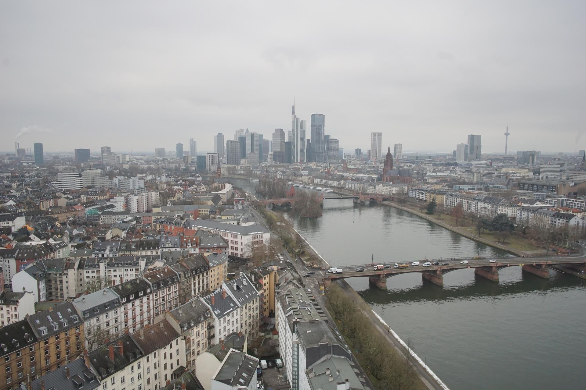 Archiv Foto Webcam Panoramablick auf die Skyline Frankfurt