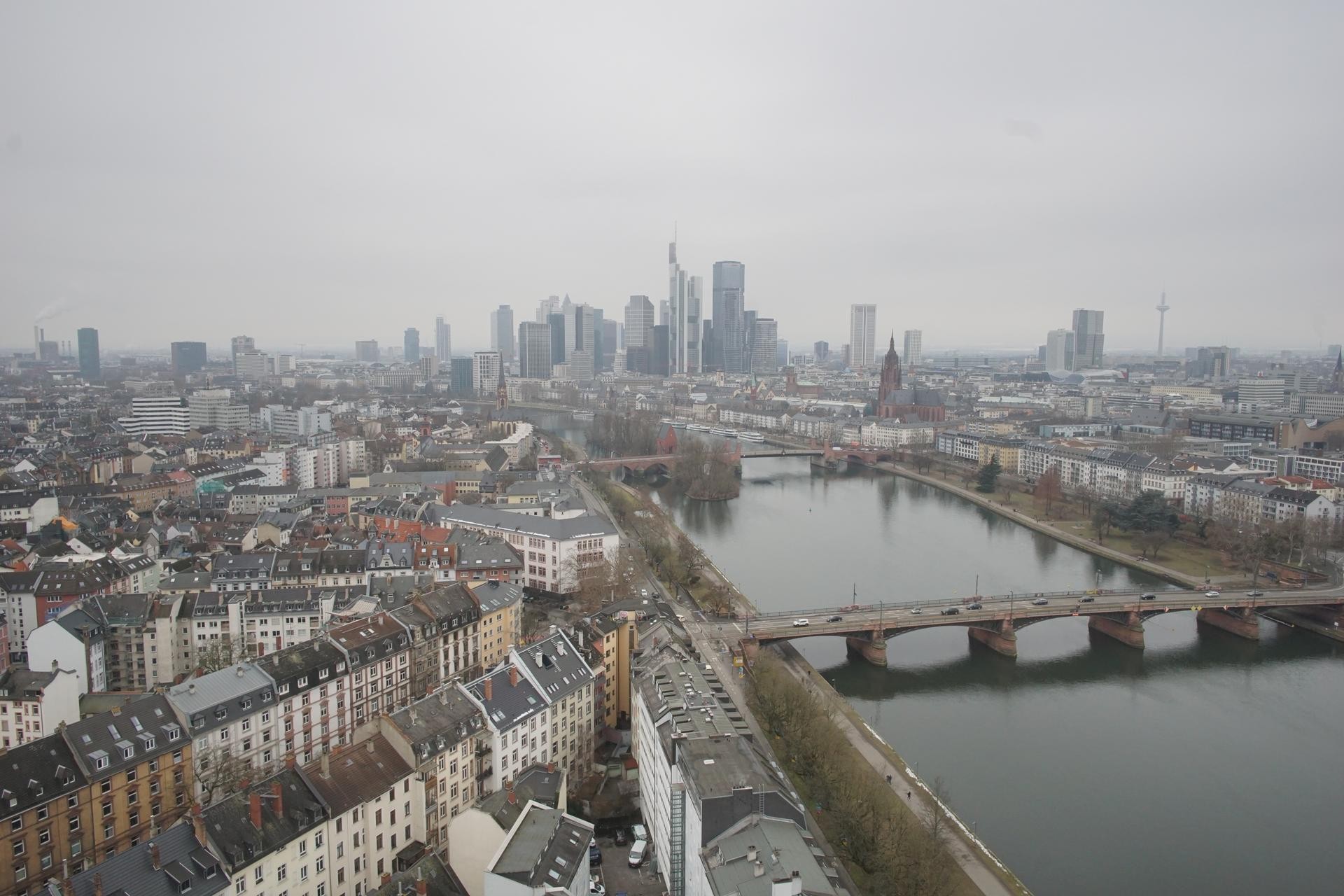 Archiv Foto Webcam Panoramablick auf die Skyline Frankfurt
