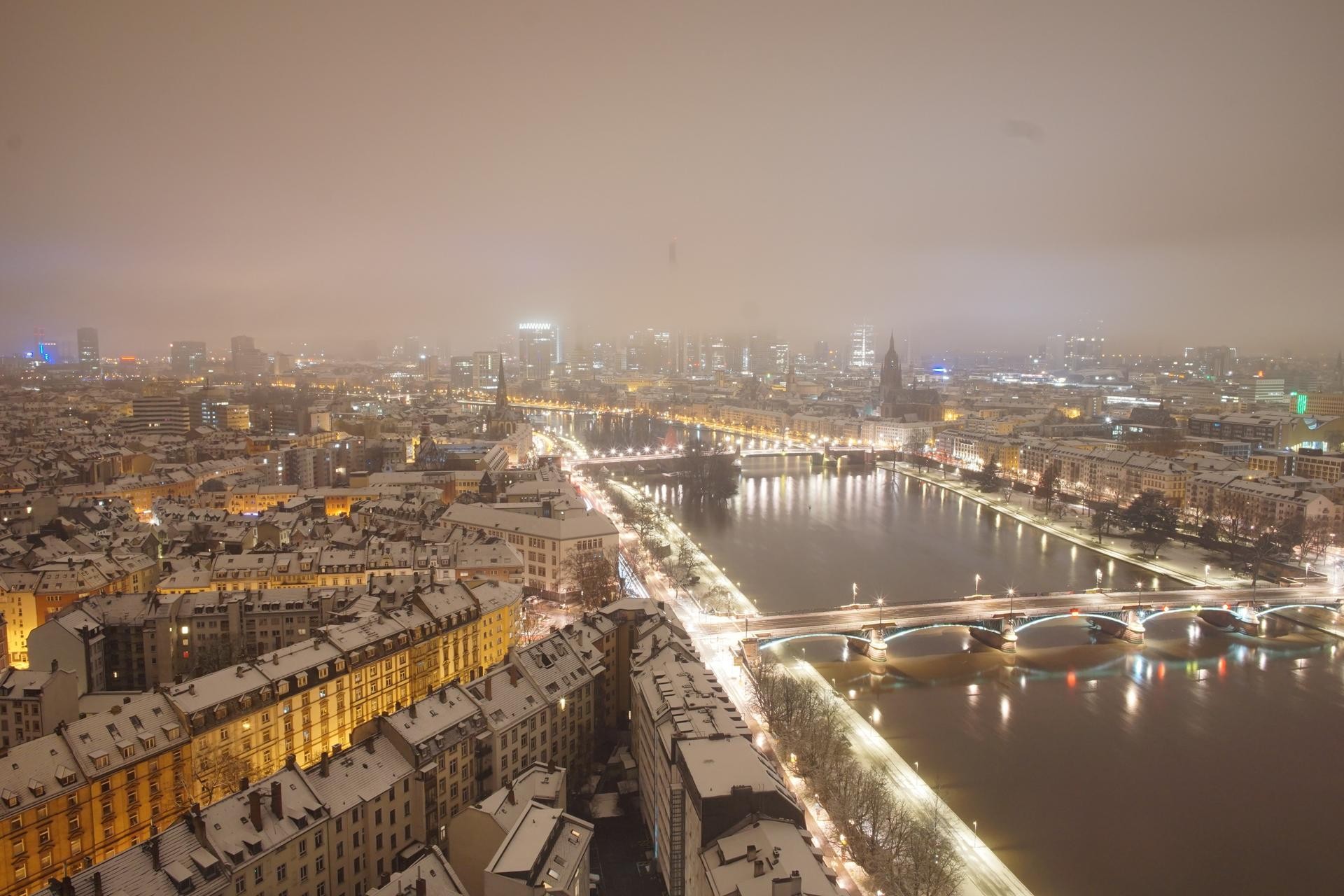 Archiv Foto Webcam Panoramablick auf die Skyline Frankfurt