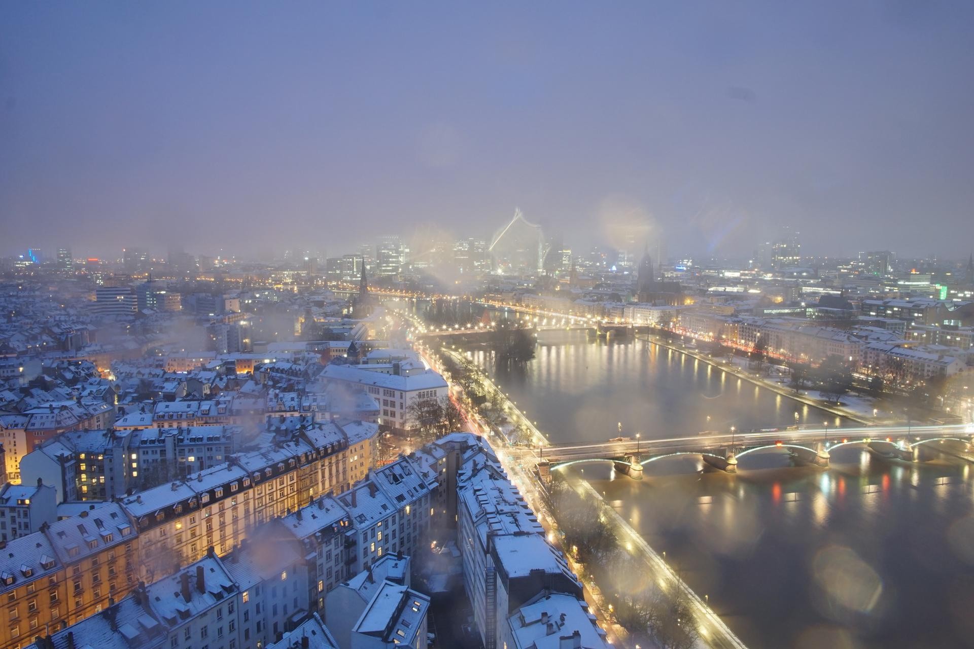 Archiv Foto Webcam Panoramablick auf die Skyline Frankfurt
