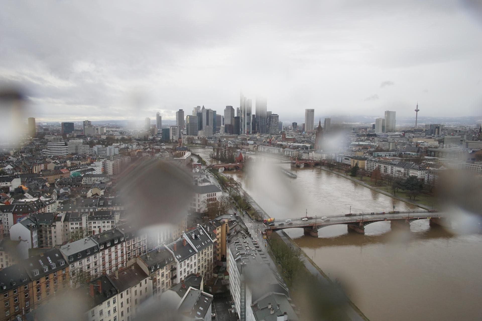 Archiv Foto Webcam Panoramablick auf die Skyline Frankfurt