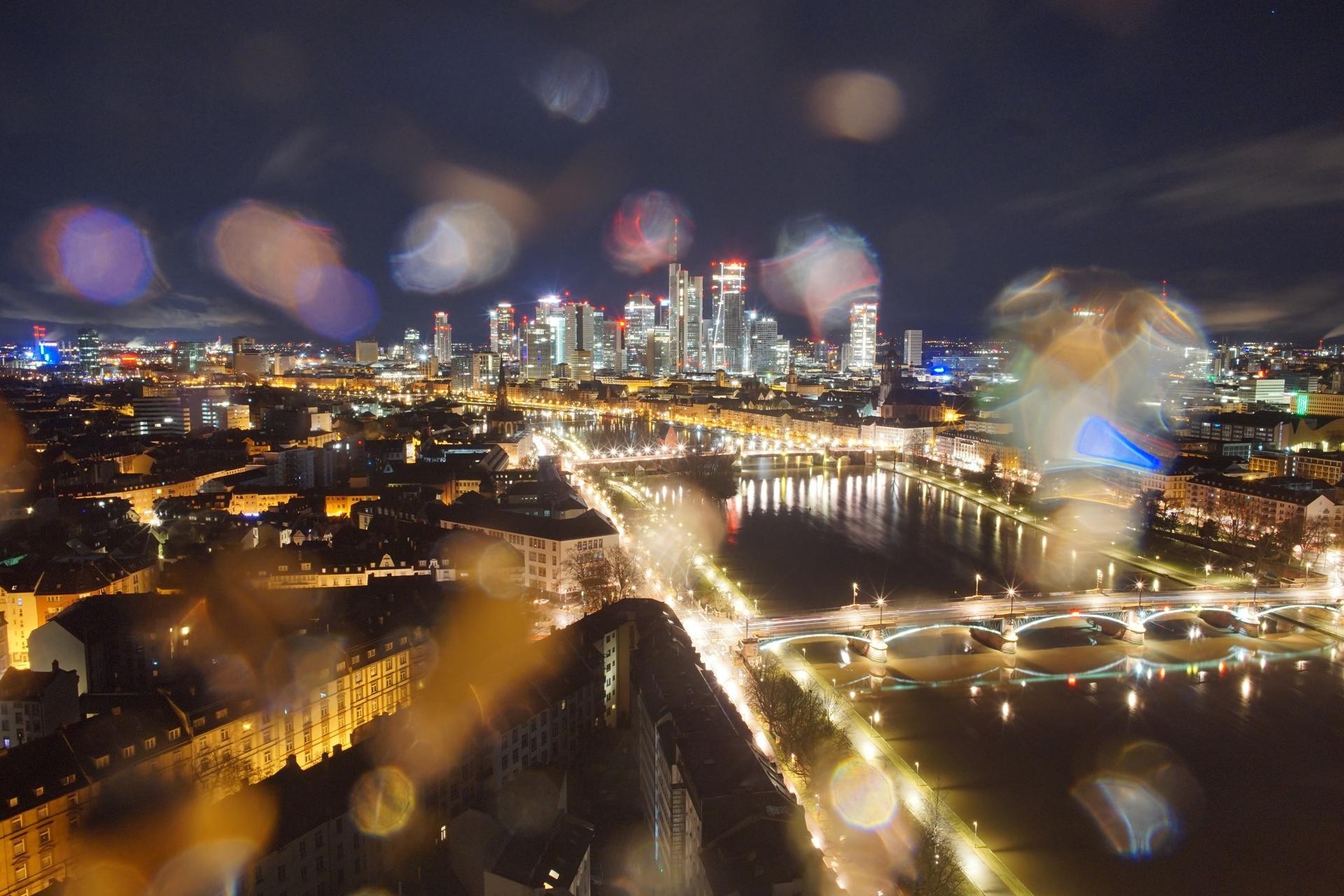 Archiv Foto Webcam Panoramablick auf die Skyline Frankfurt