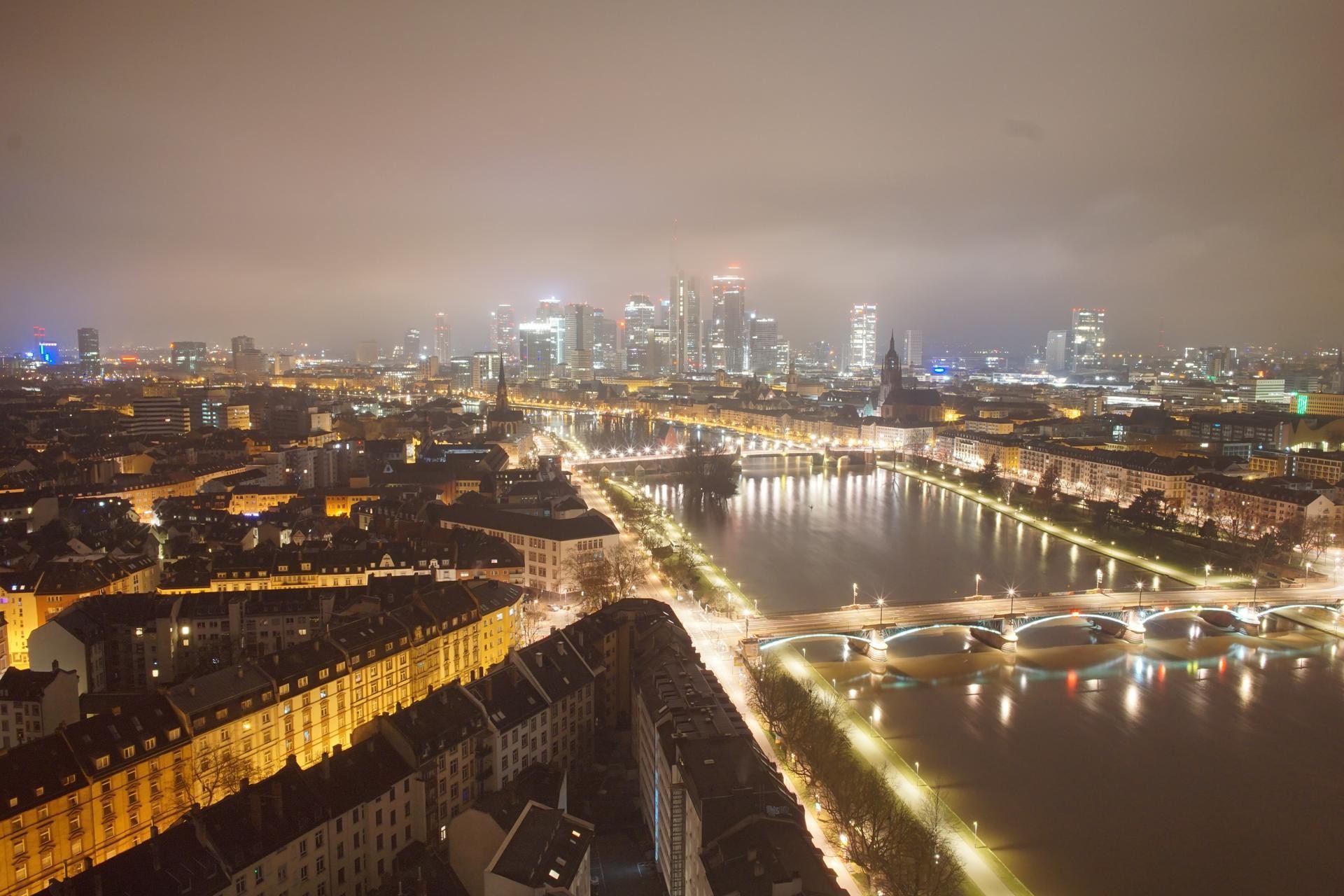 Archiv Foto Webcam Panoramablick auf die Skyline Frankfurt