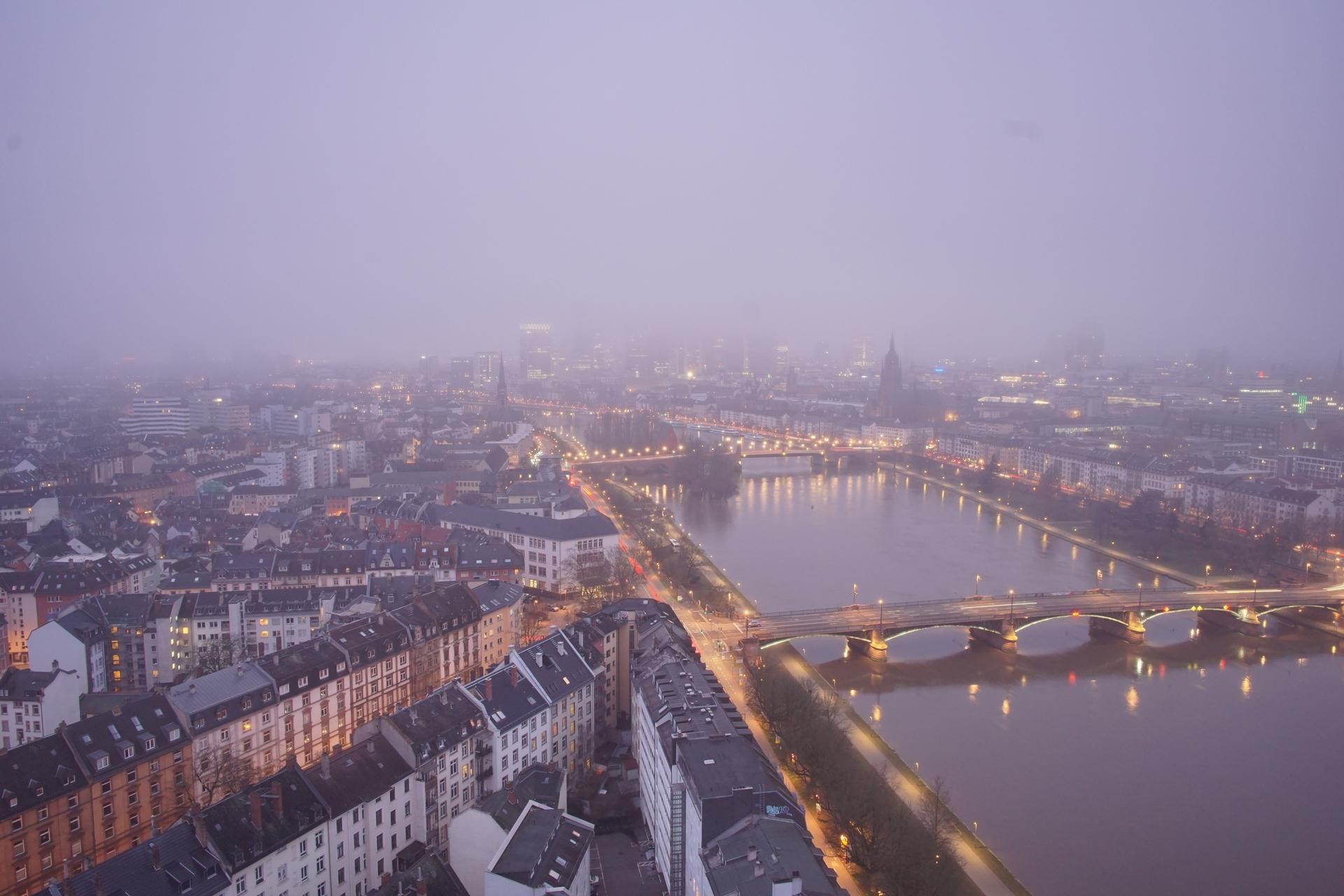 Archiv Foto Webcam Panoramablick auf die Skyline Frankfurt
