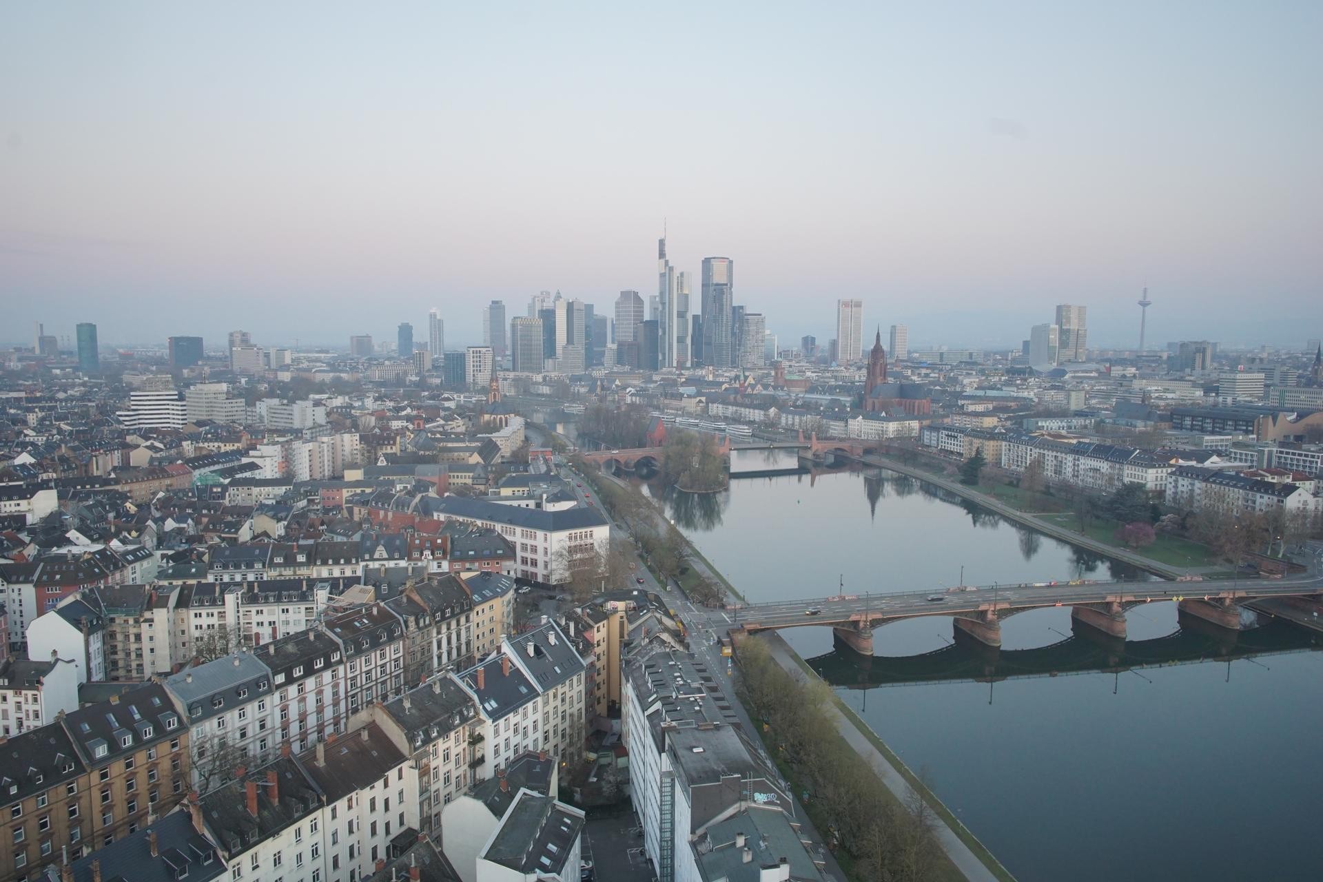 Archiv Foto Webcam Panoramablick auf die Skyline Frankfurt
