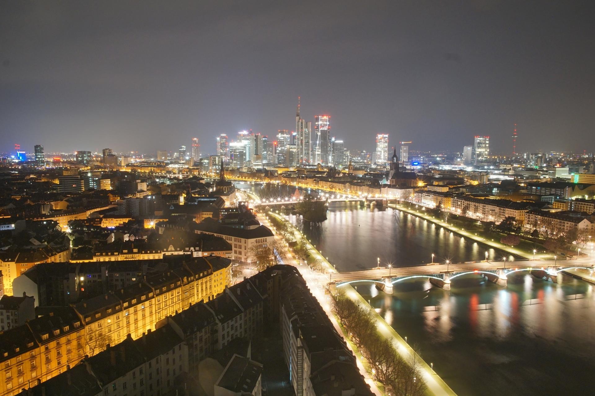 Archiv Foto Webcam Panoramablick auf die Skyline Frankfurt