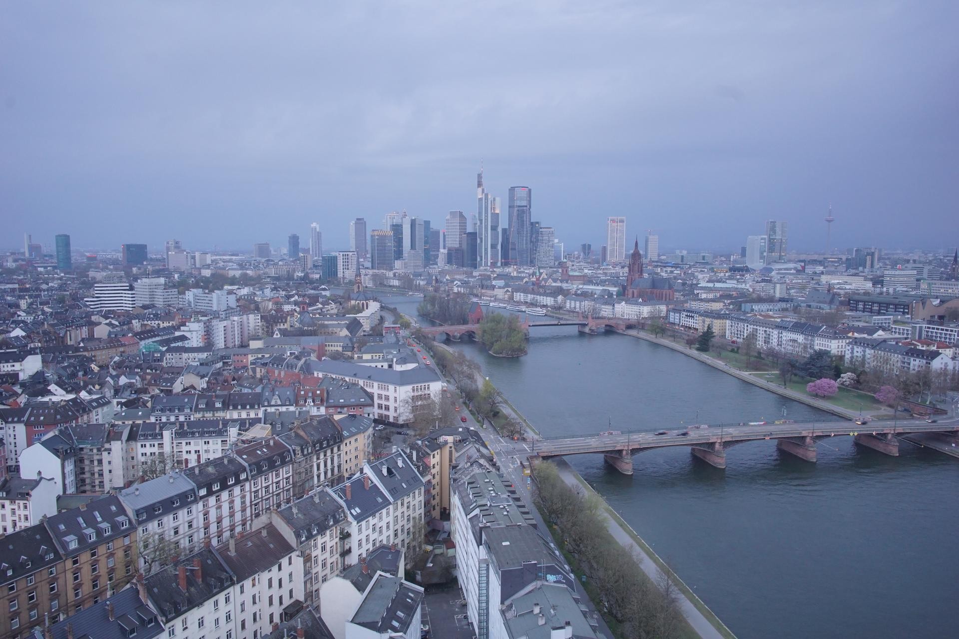 Archiv Foto Webcam Panoramablick auf die Skyline Frankfurt