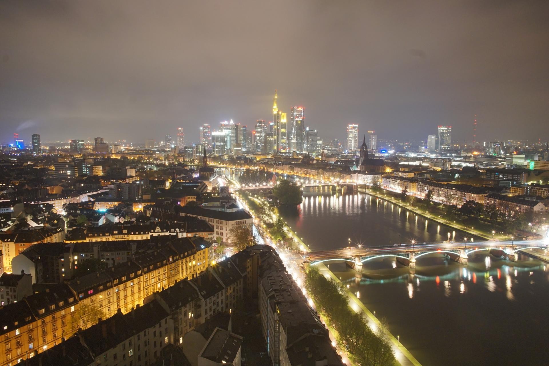 Archiv Foto Webcam Panoramablick auf die Skyline Frankfurt