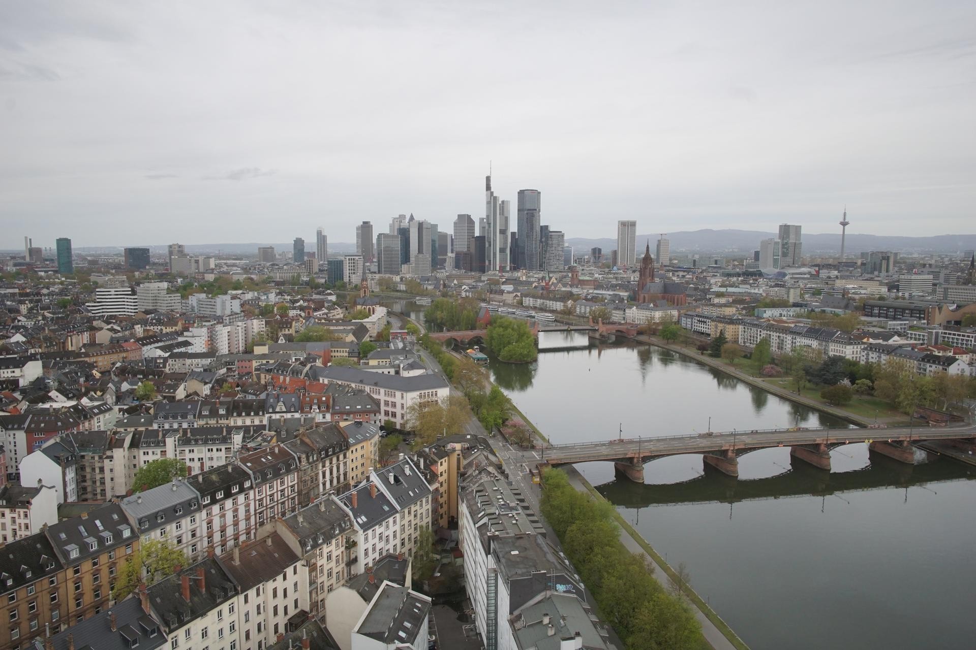 Archiv Foto Webcam Panoramablick auf die Skyline Frankfurt