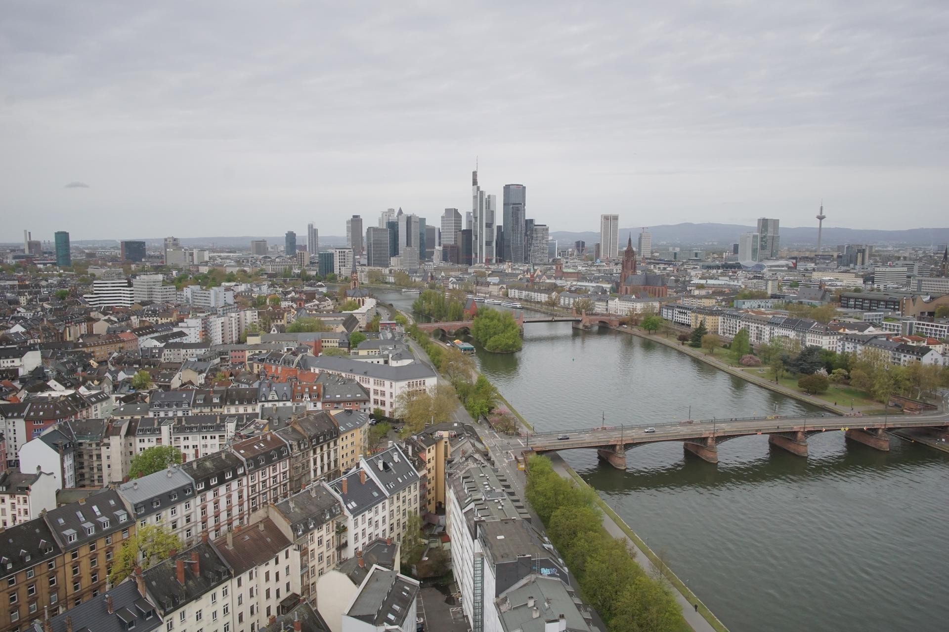 Archiv Foto Webcam Panoramablick auf die Skyline Frankfurt