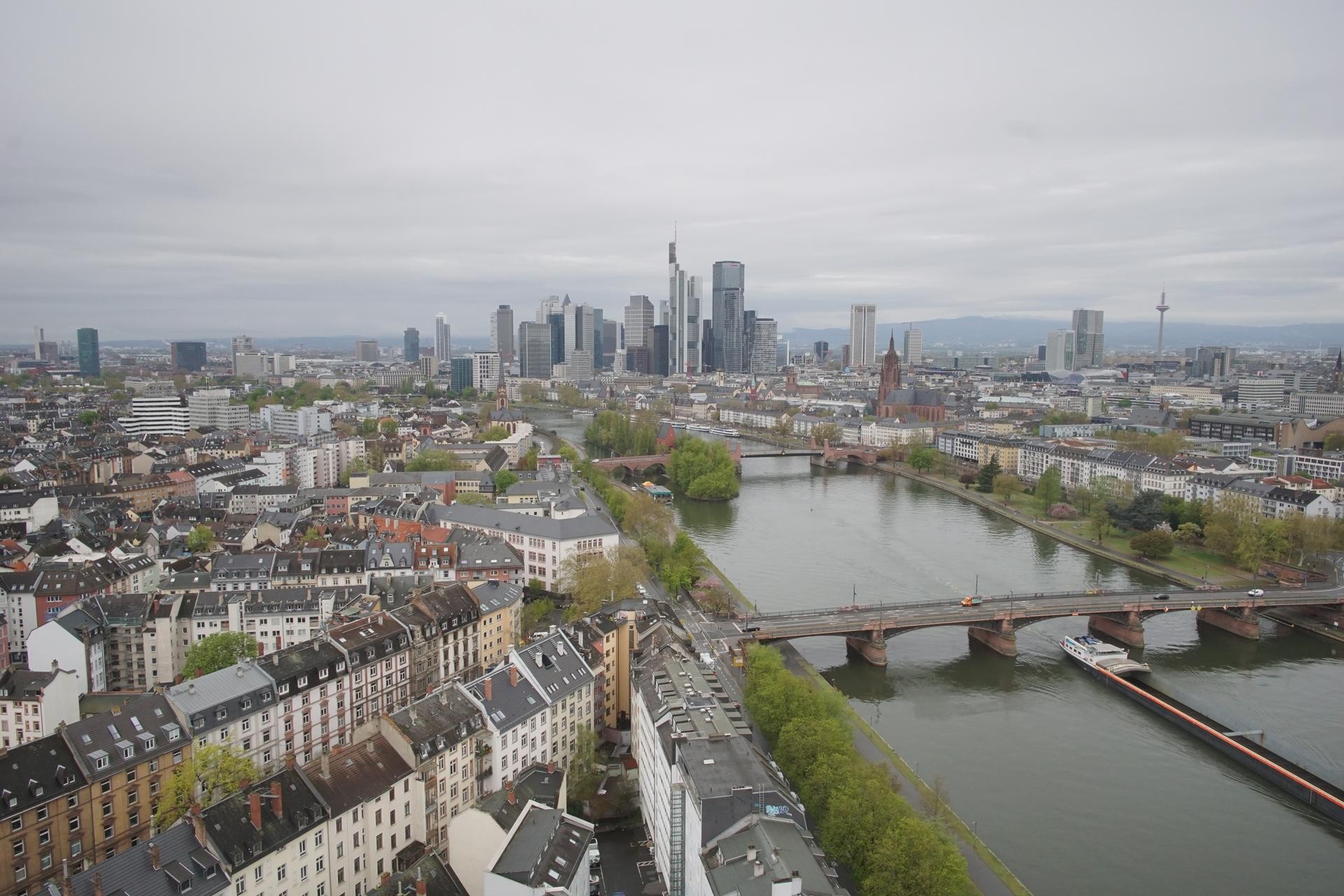 Archiv Foto Webcam Panoramablick auf die Skyline Frankfurt