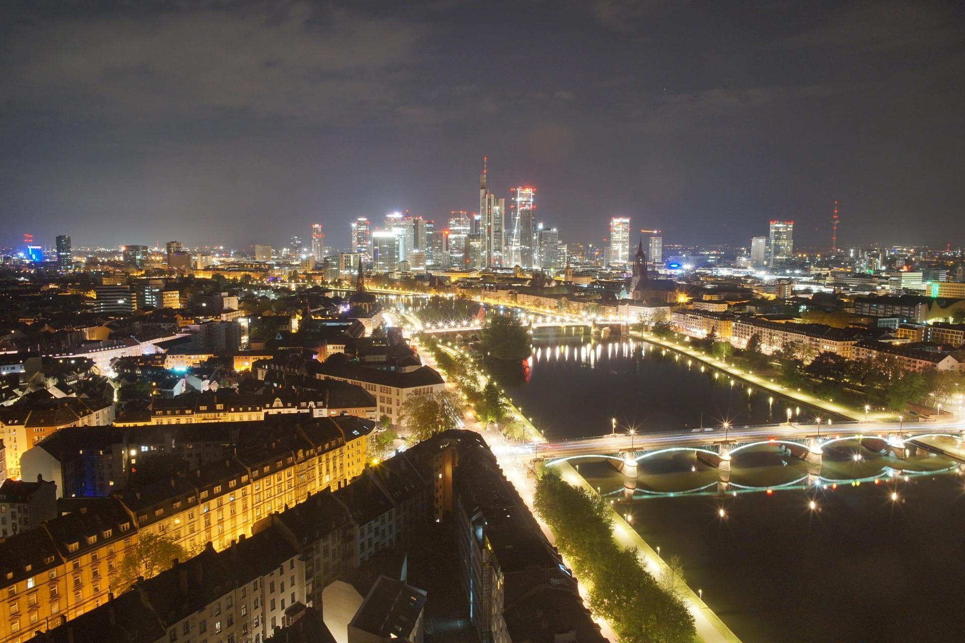 Archiv Foto Webcam Panoramablick auf die Skyline Frankfurt