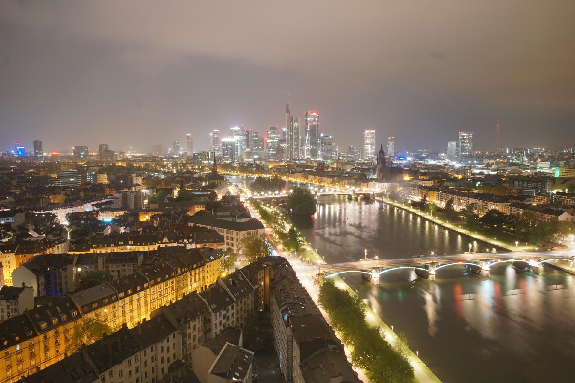 Archiv Foto Webcam Panoramablick auf die Skyline Frankfurt