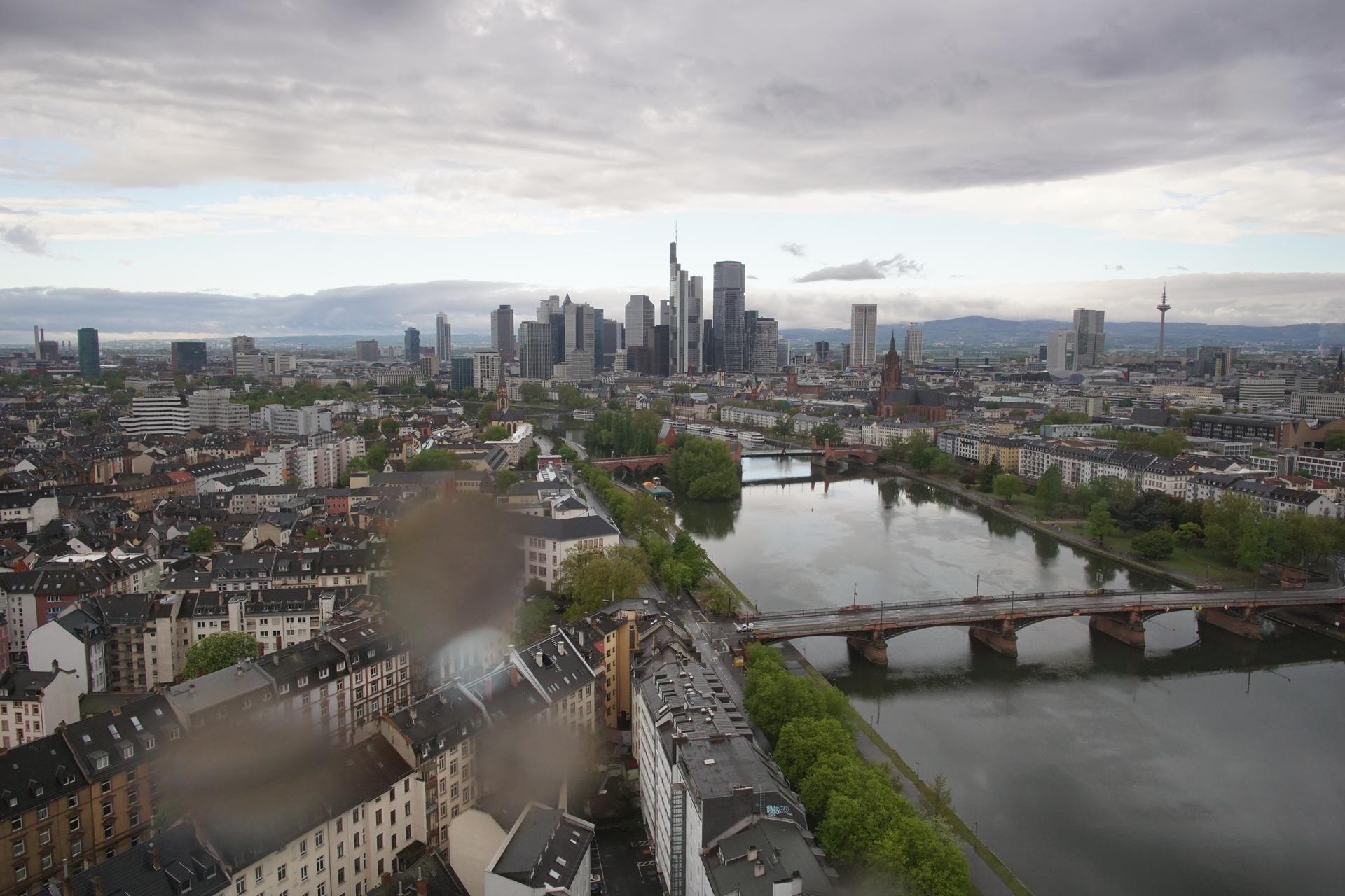 Archiv Foto Webcam Panoramablick auf die Skyline Frankfurt