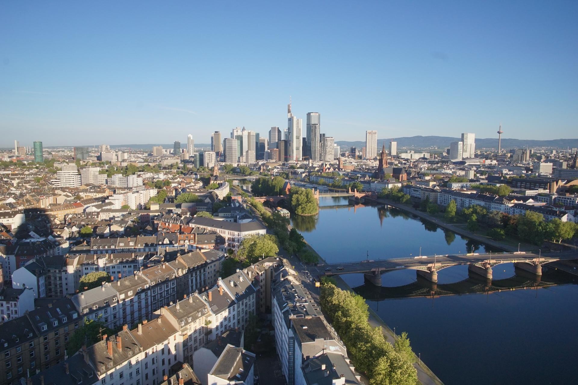 Archiv Foto Webcam Panoramablick auf die Skyline Frankfurt