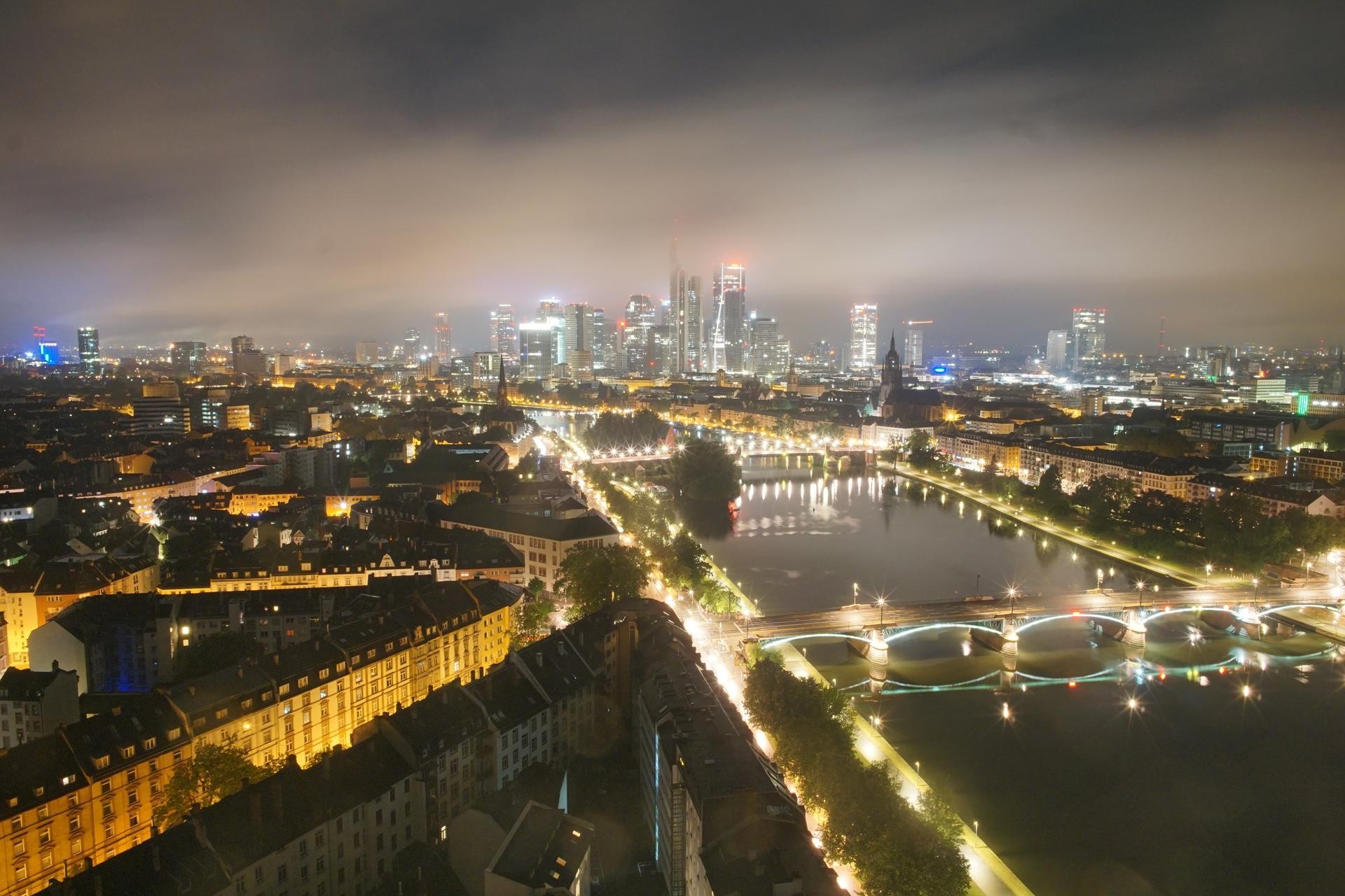 Archiv Foto Webcam Panoramablick auf die Skyline Frankfurt