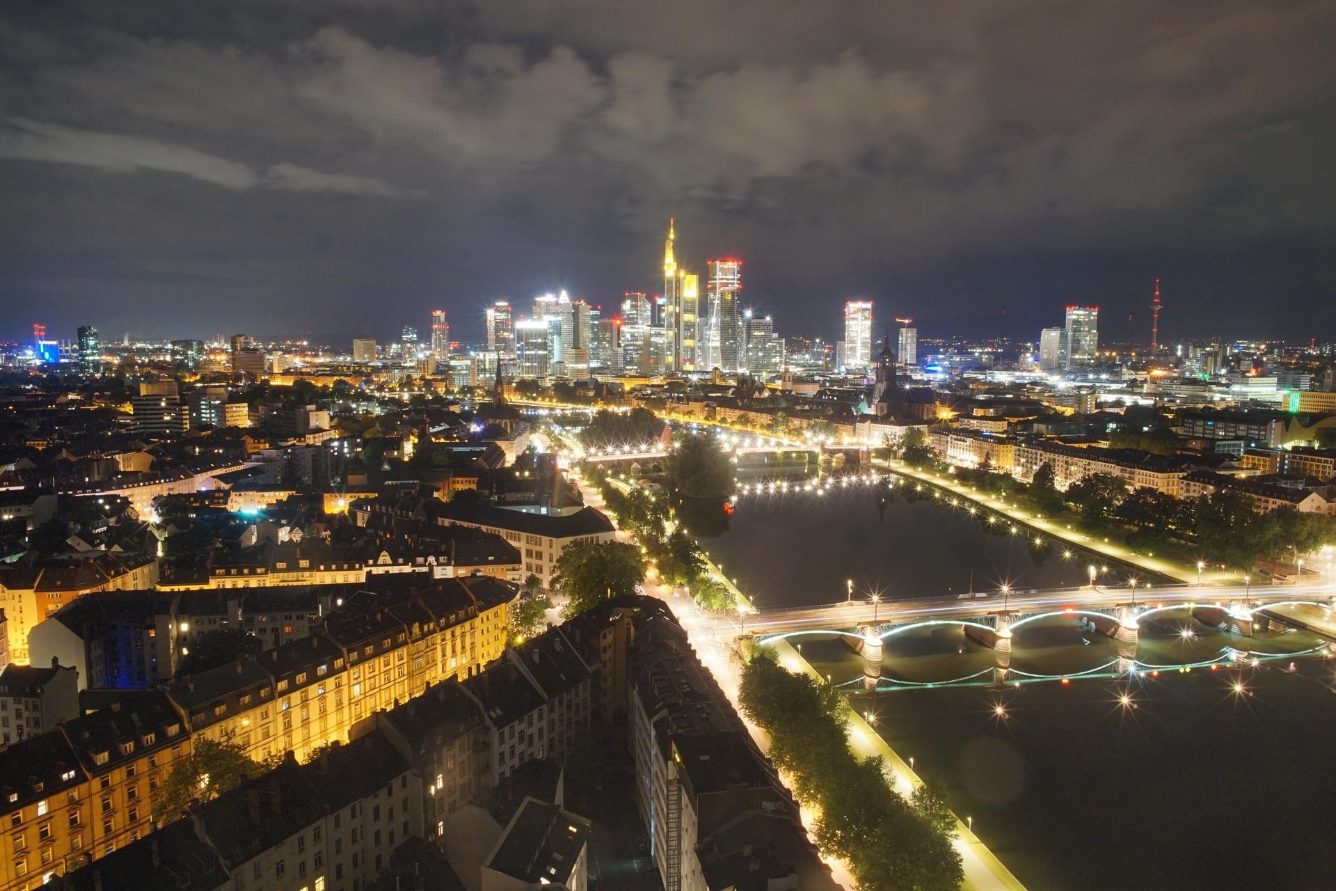 Archiv Foto Webcam Panoramablick auf die Skyline Frankfurt