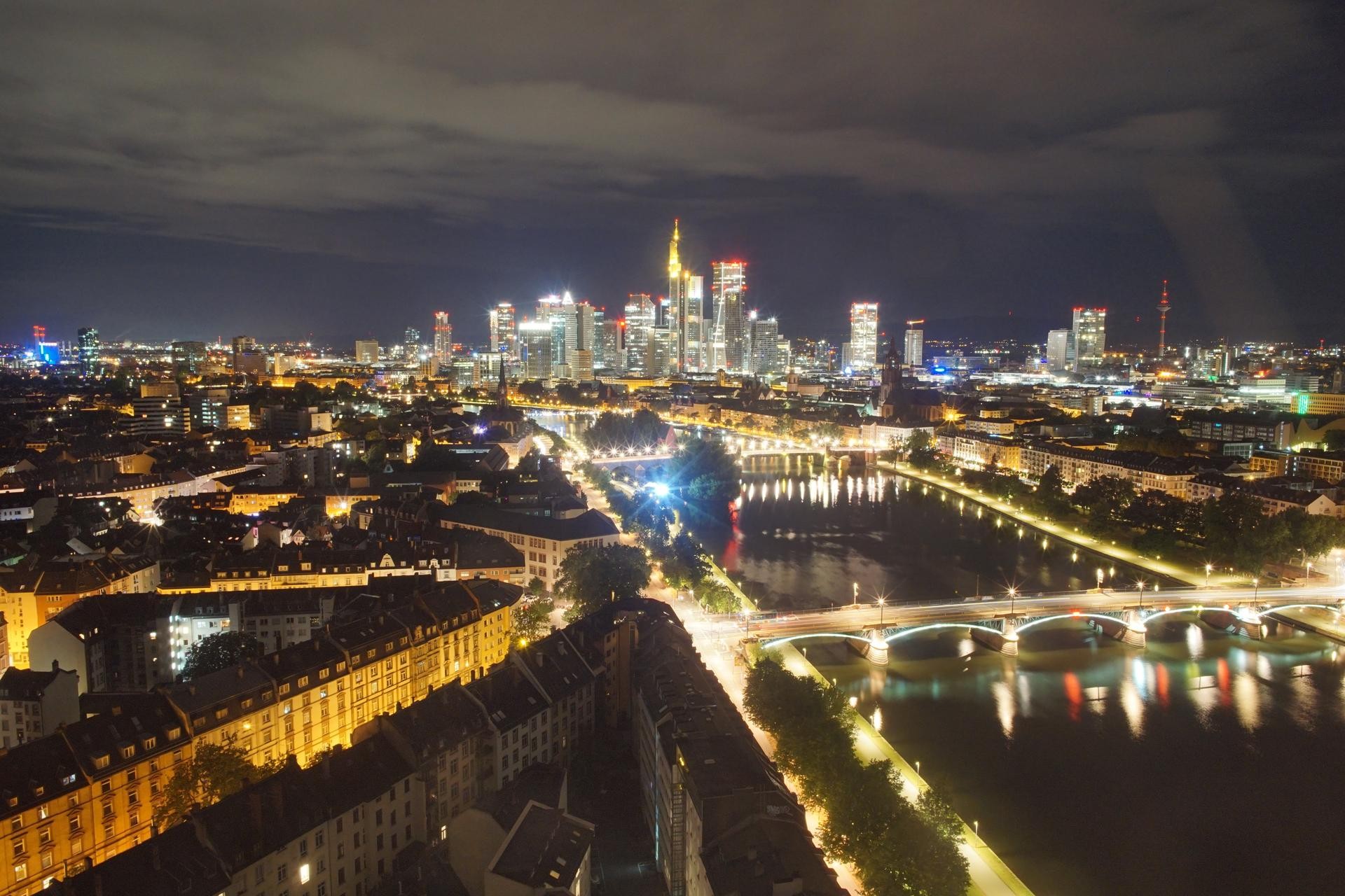 Archiv Foto Webcam Panoramablick auf die Skyline Frankfurt