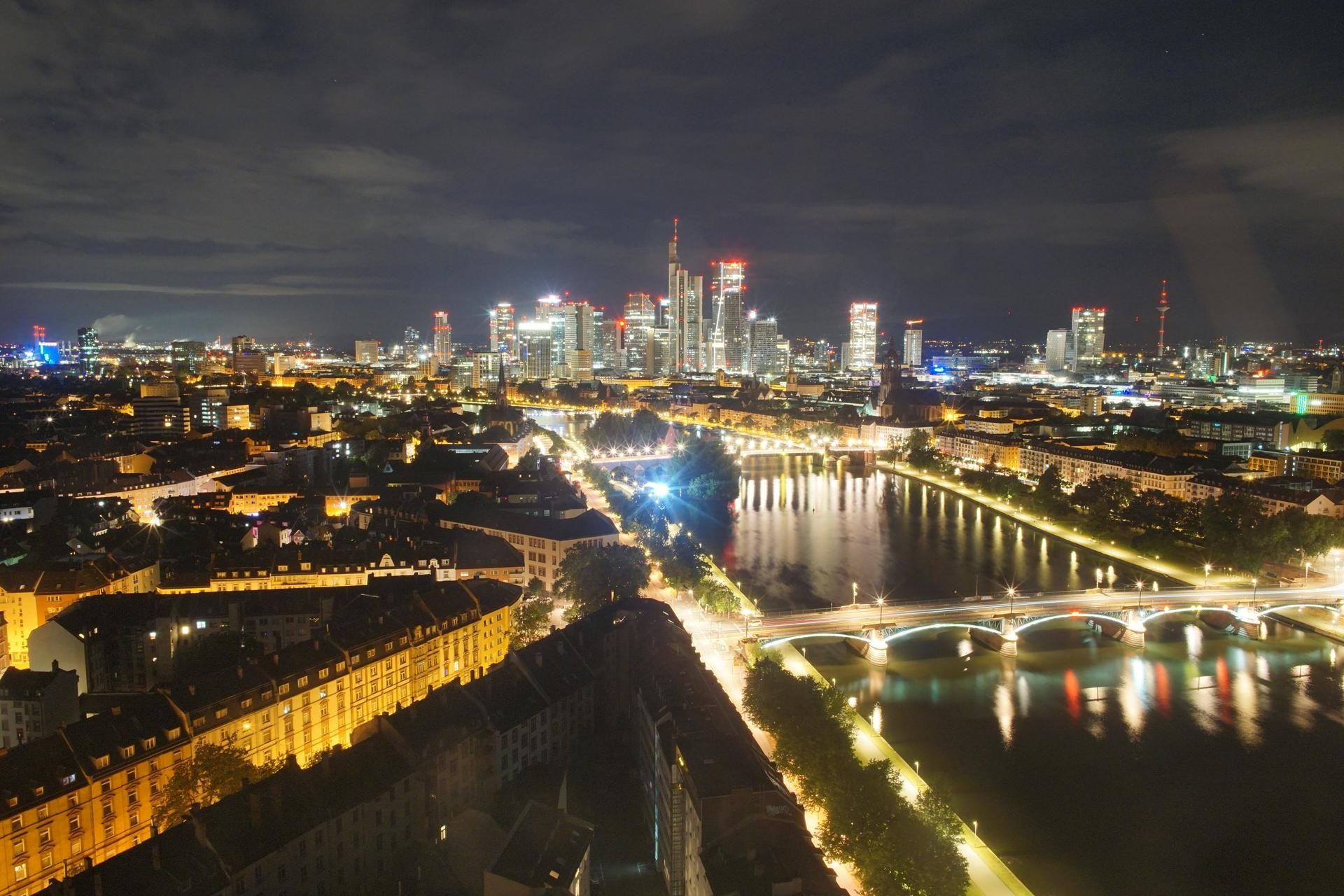 Archiv Foto Webcam Panoramablick auf die Skyline Frankfurt