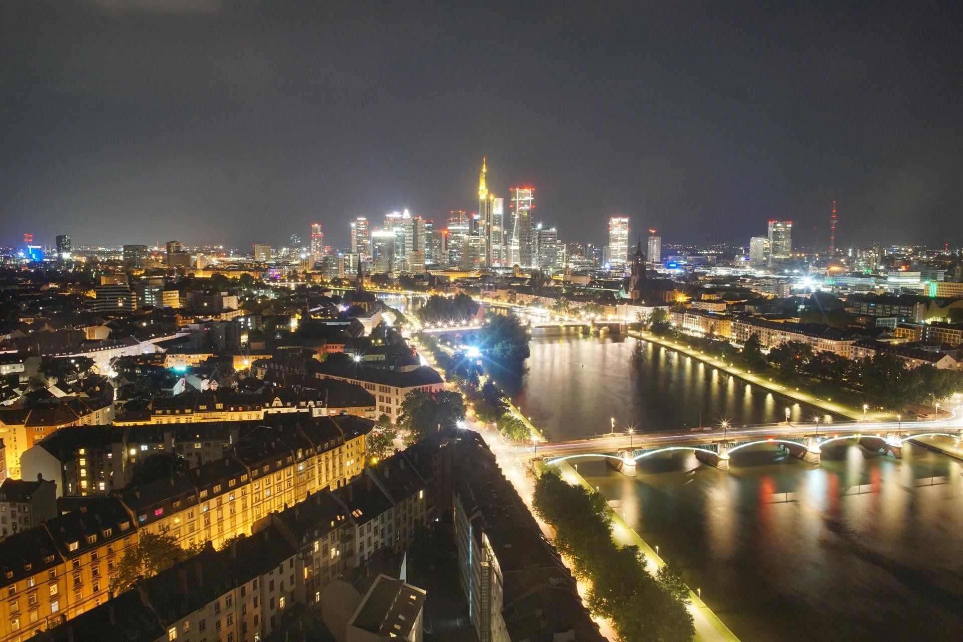 Archiv Foto Webcam Panoramablick auf die Skyline Frankfurt