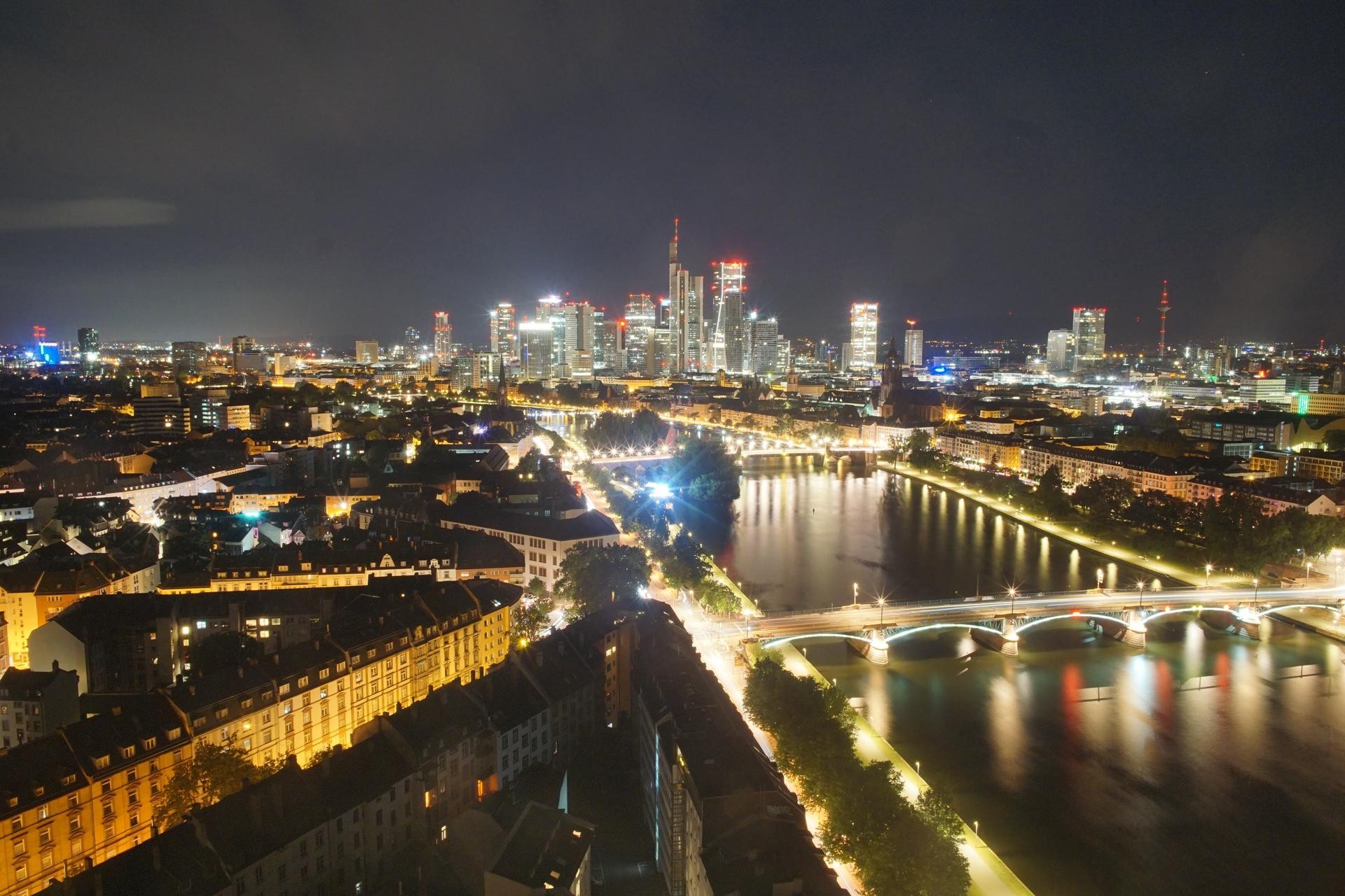 Archiv Foto Webcam Panoramablick auf die Skyline Frankfurt