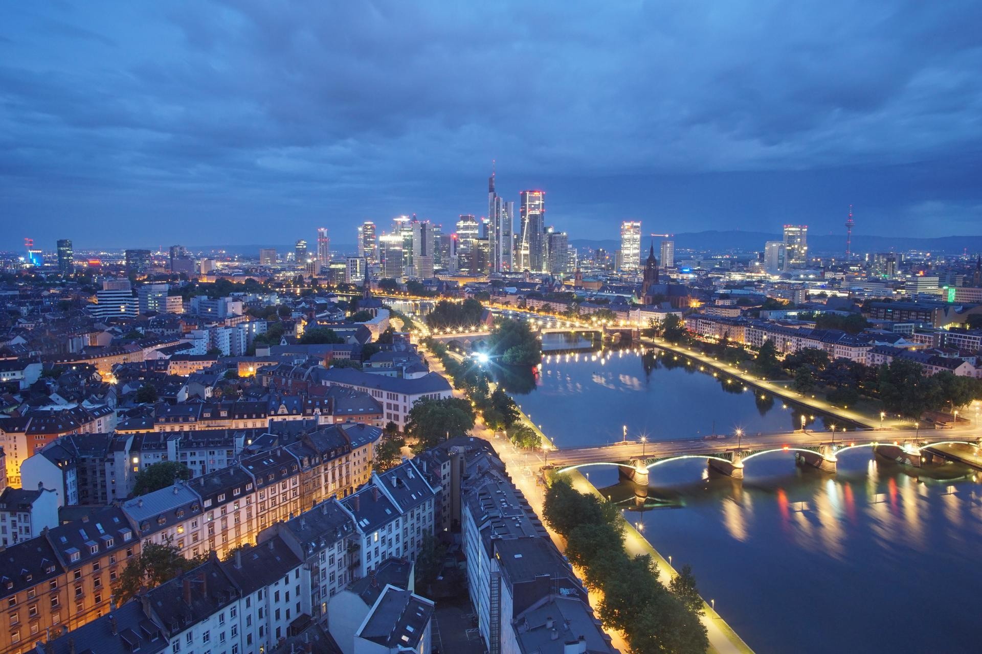 Archiv Foto Webcam Panoramablick auf die Skyline Frankfurt