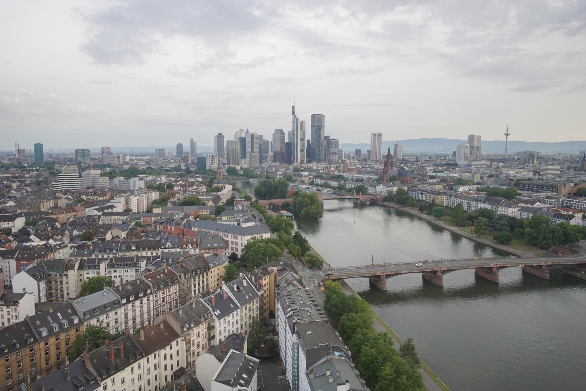 Archiv Foto Webcam Panoramablick auf die Skyline Frankfurt