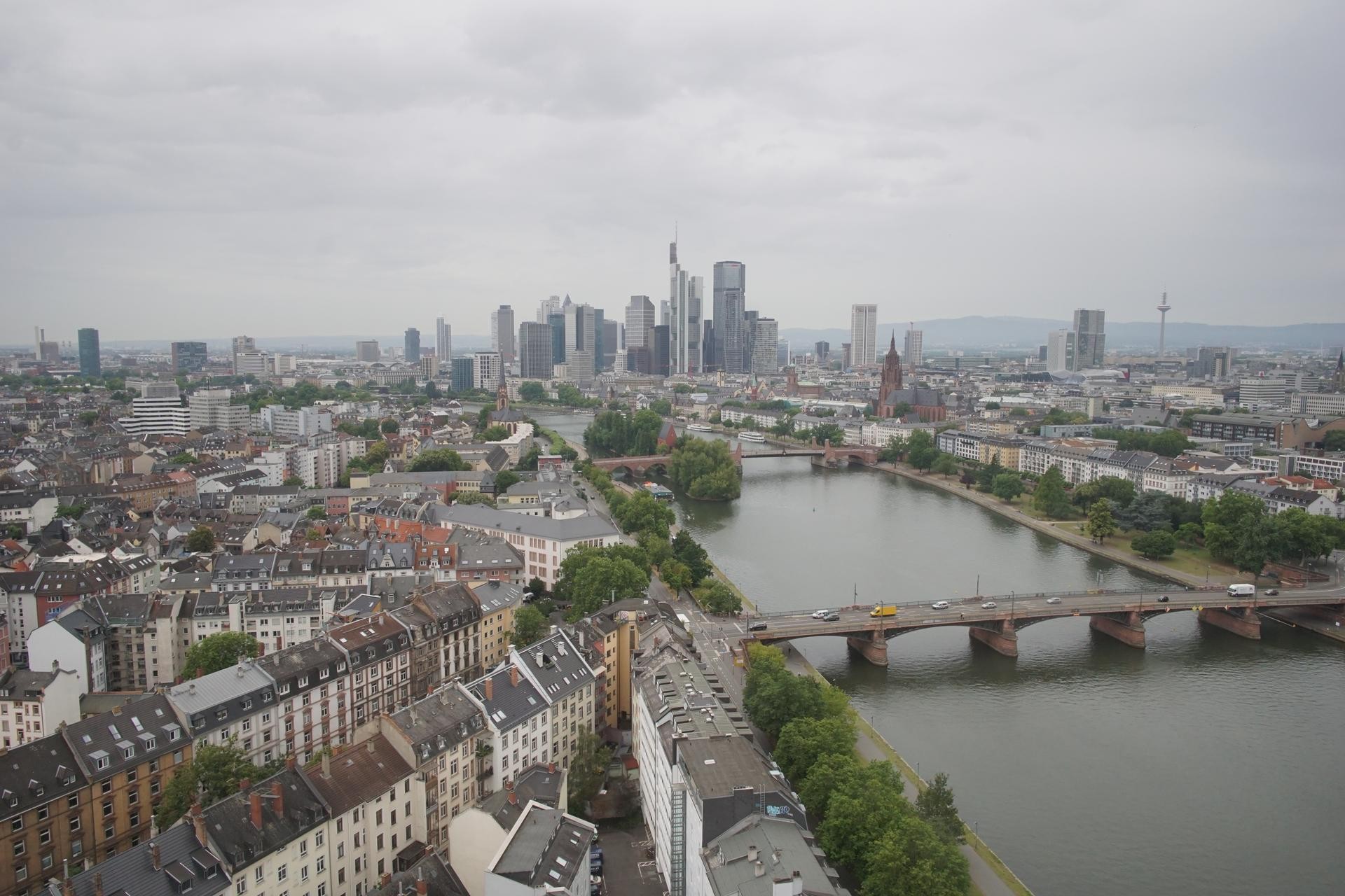 Archiv Foto Webcam Panoramablick auf die Skyline Frankfurt
