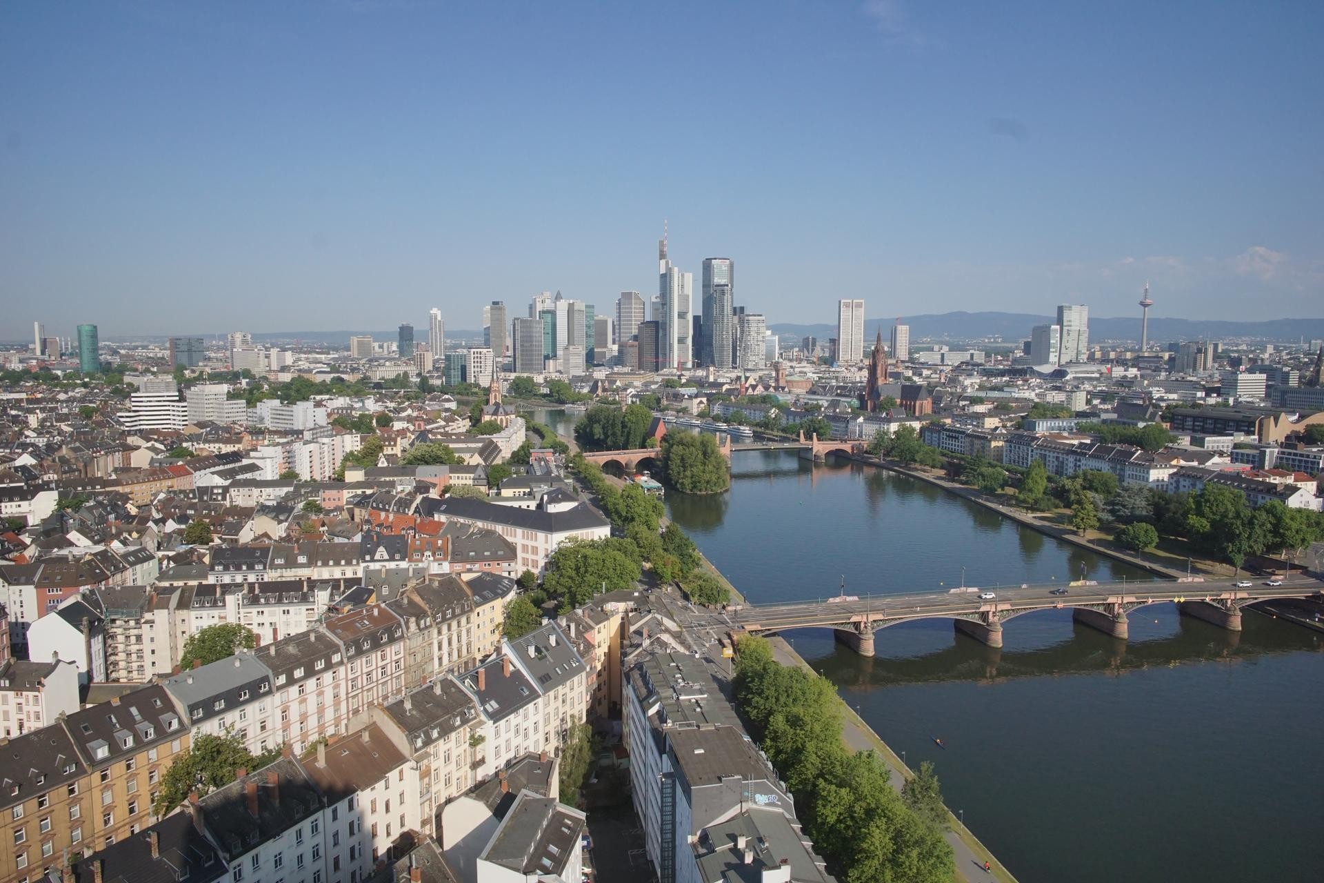 Archiv Foto Webcam Panoramablick auf die Skyline Frankfurt