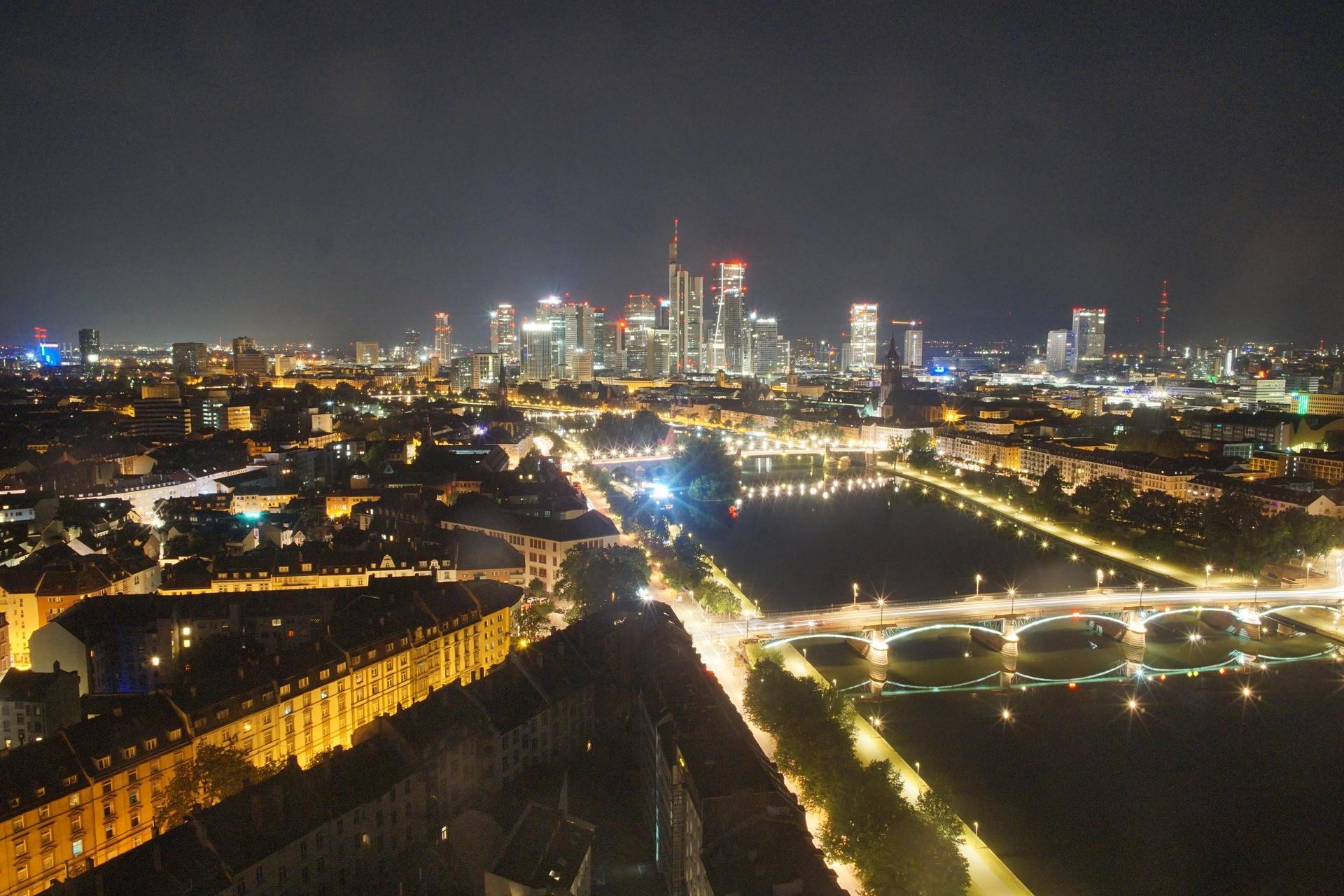 Archiv Foto Webcam Panoramablick auf die Skyline Frankfurt