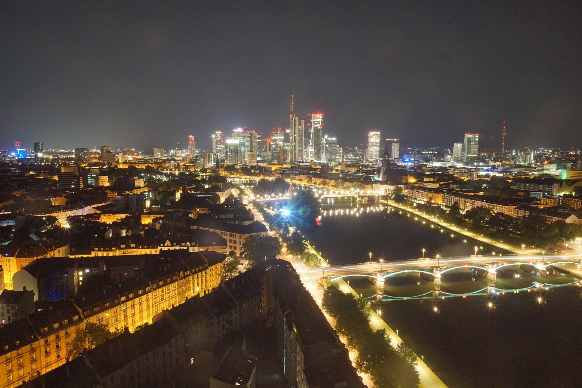 Archiv Foto Webcam Panoramablick auf die Skyline Frankfurt