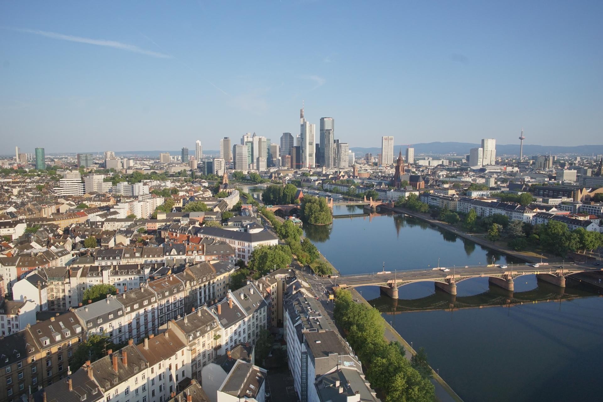Archiv Foto Webcam Panoramablick auf die Skyline Frankfurt