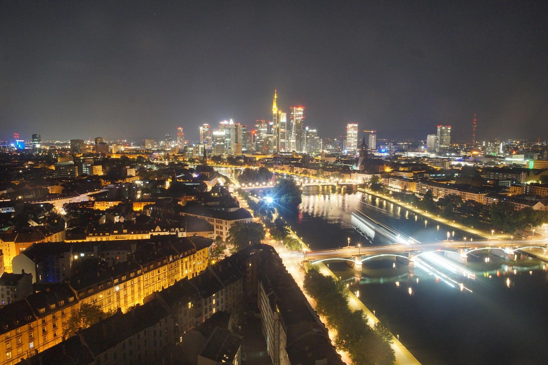 Archiv Foto Webcam Panoramablick auf die Skyline Frankfurt