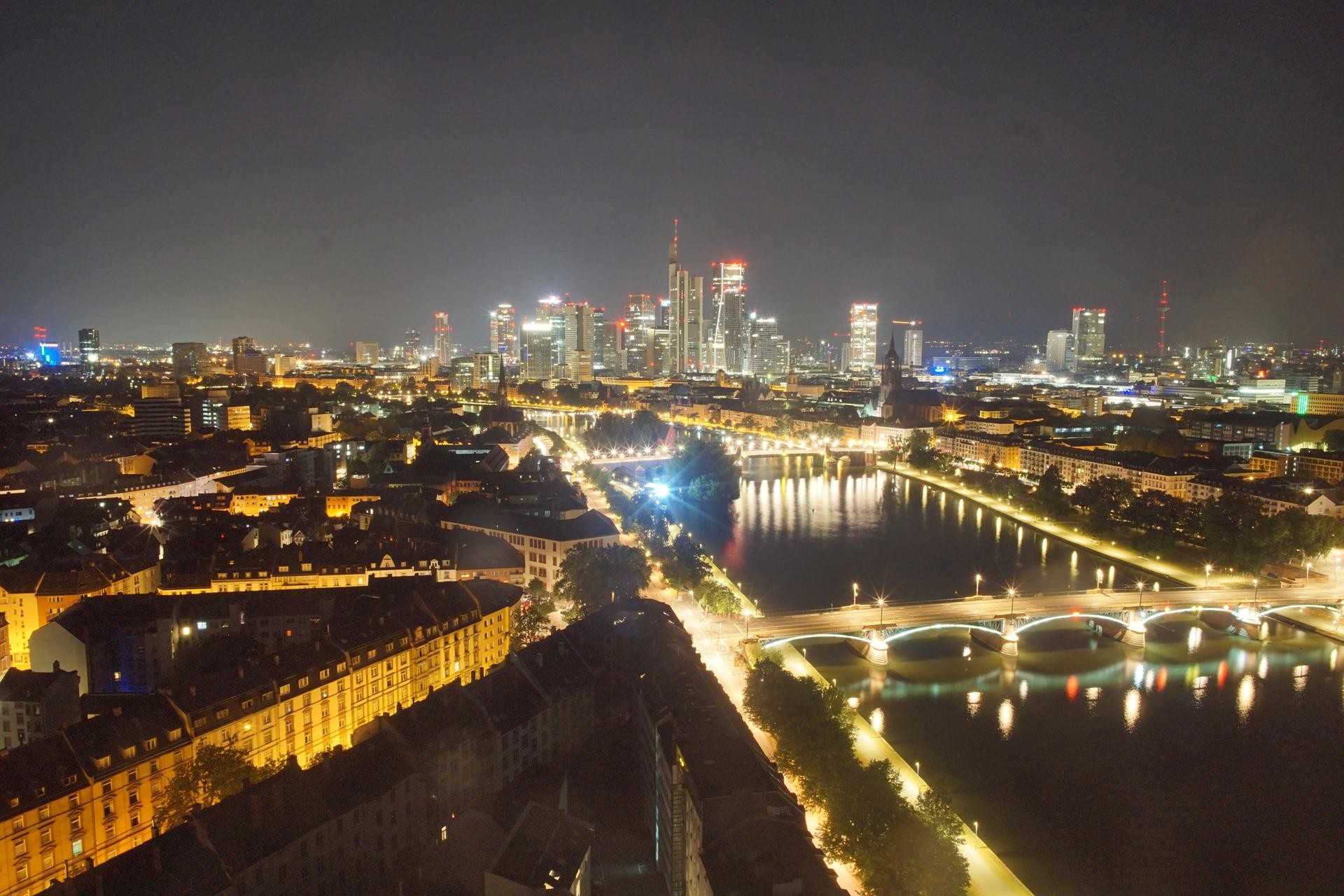 Archiv Foto Webcam Panoramablick auf die Skyline Frankfurt
