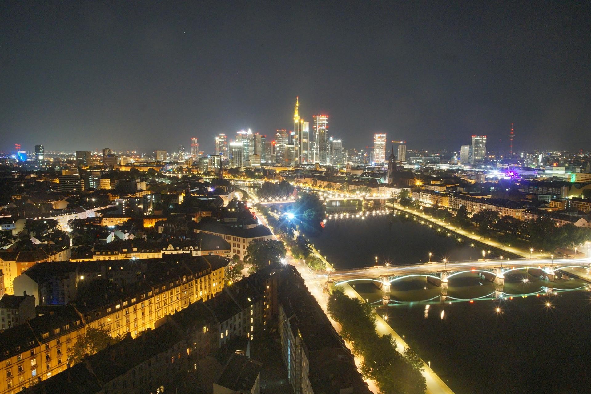 Archiv Foto Webcam Panoramablick auf die Skyline Frankfurt
