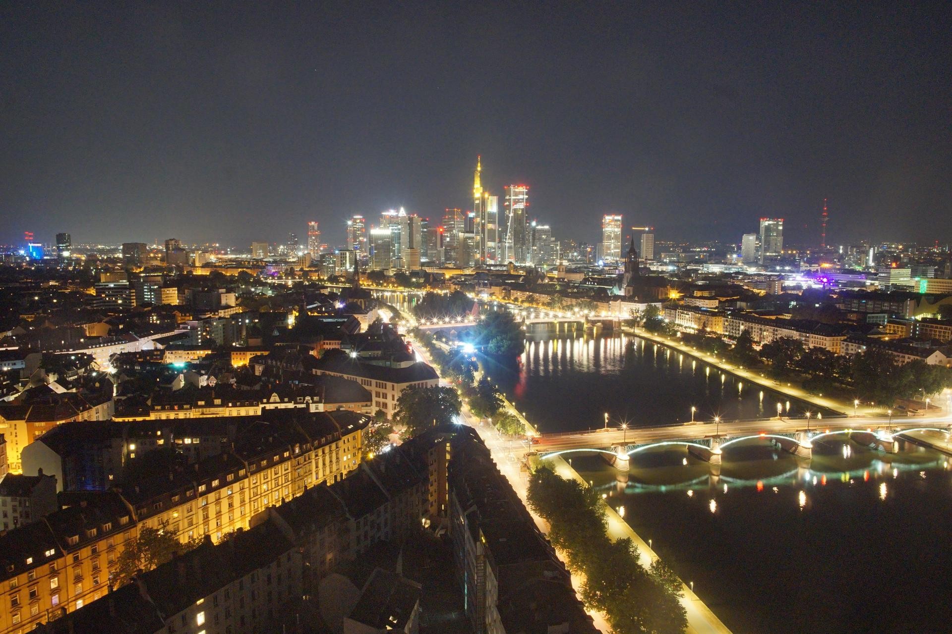 Archiv Foto Webcam Panoramablick auf die Skyline Frankfurt