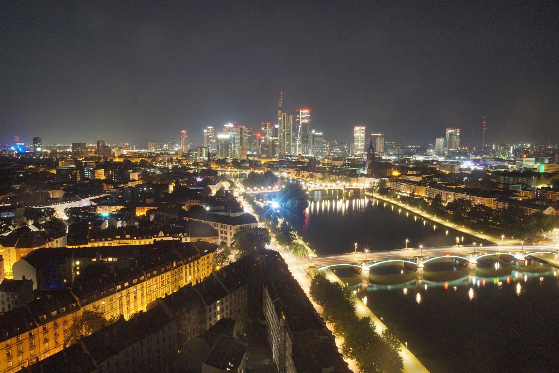 Archiv Foto Webcam Panoramablick auf die Skyline Frankfurt