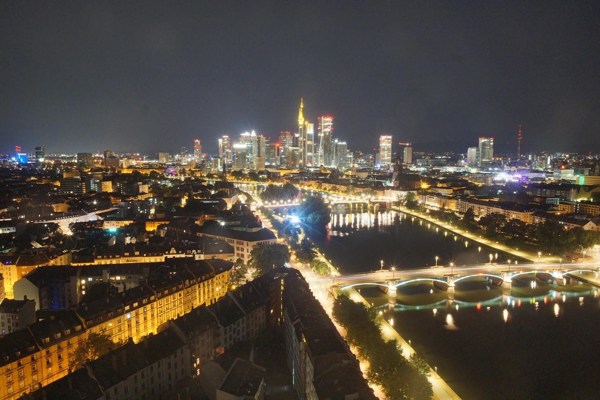 Archiv Foto Webcam Panoramablick auf die Skyline Frankfurt