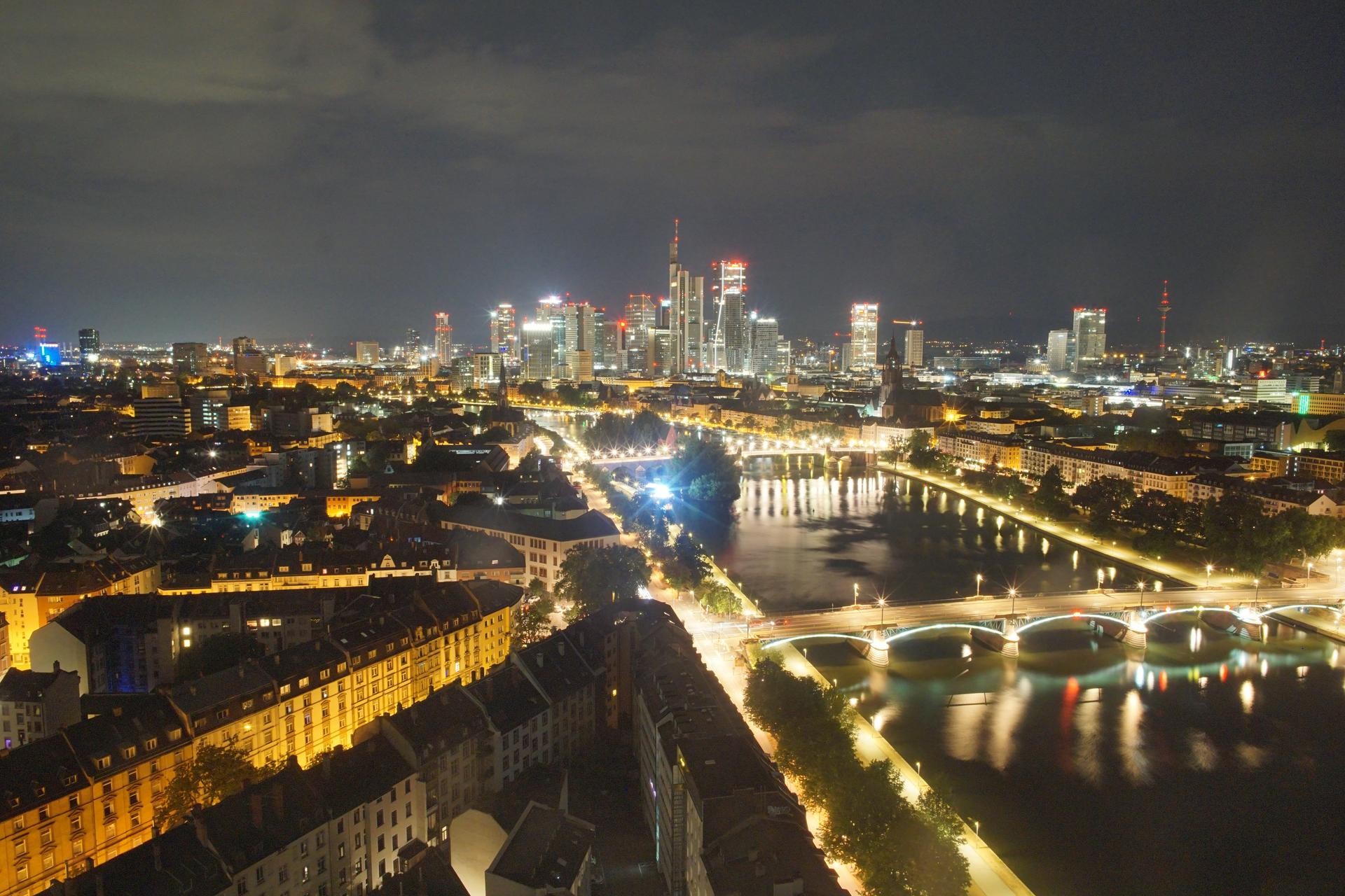 Archiv Foto Webcam Panoramablick auf die Skyline Frankfurt