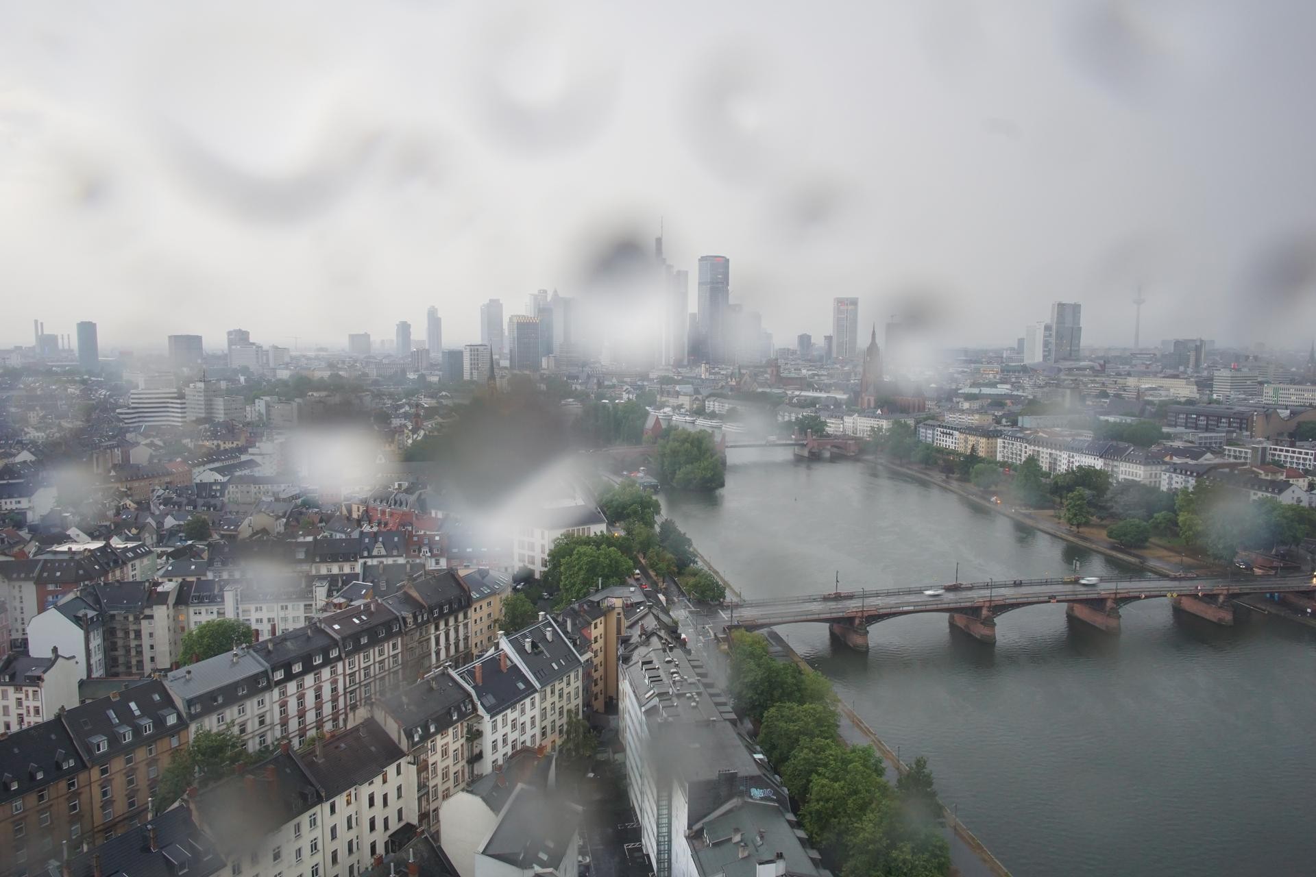 Archiv Foto Webcam Panoramablick auf die Skyline Frankfurt
