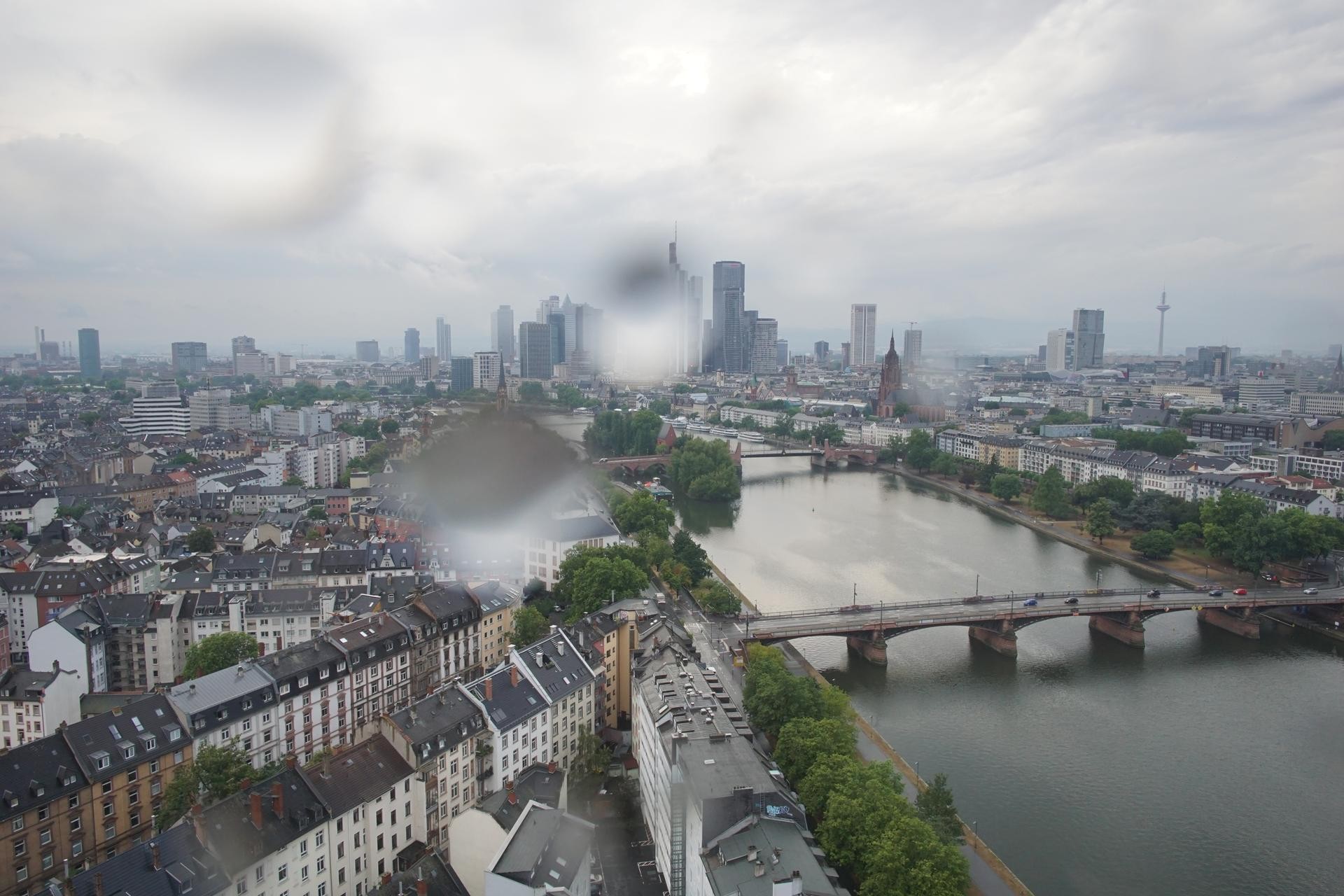 Archiv Foto Webcam Panoramablick auf die Skyline Frankfurt